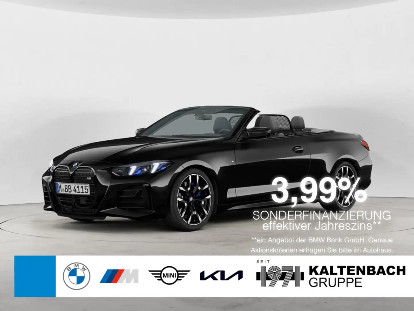 BMW 440 i Cabrio xDrive STANDHZ 360° ACC H/K NAVI Schwarz - 1