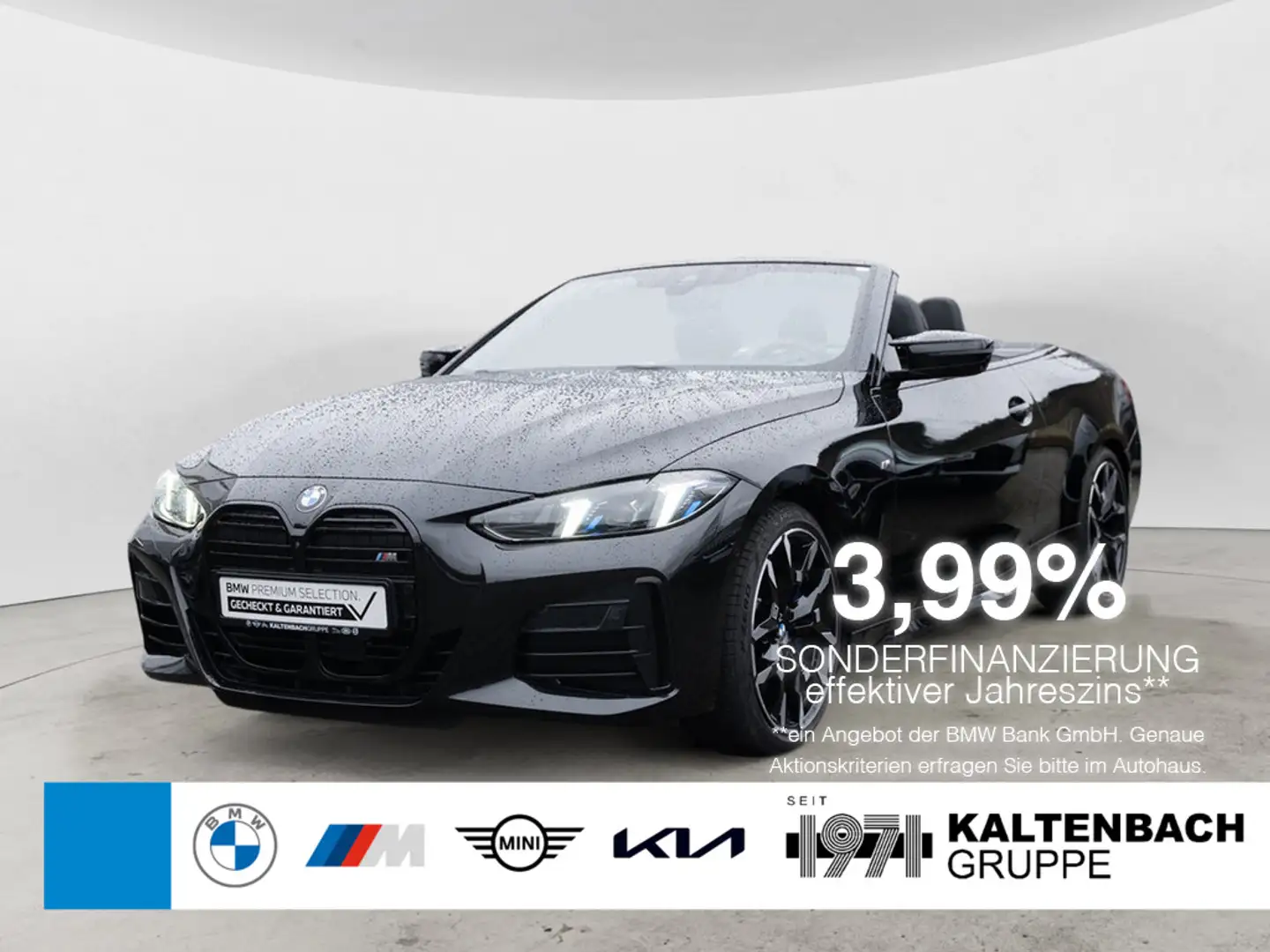 BMW 440 i Cabrio xDrive STANDHZ 360° ACC H/K NAVI Schwarz - 1