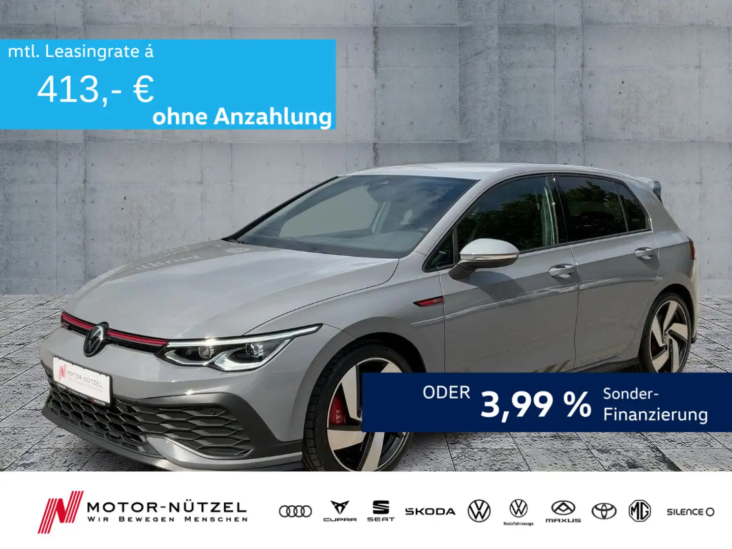 Volkswagen Golf GTI Golf VIII GTI Clubsport LEDplus+NAV+ACC+SHZ+PDC Grau - 1