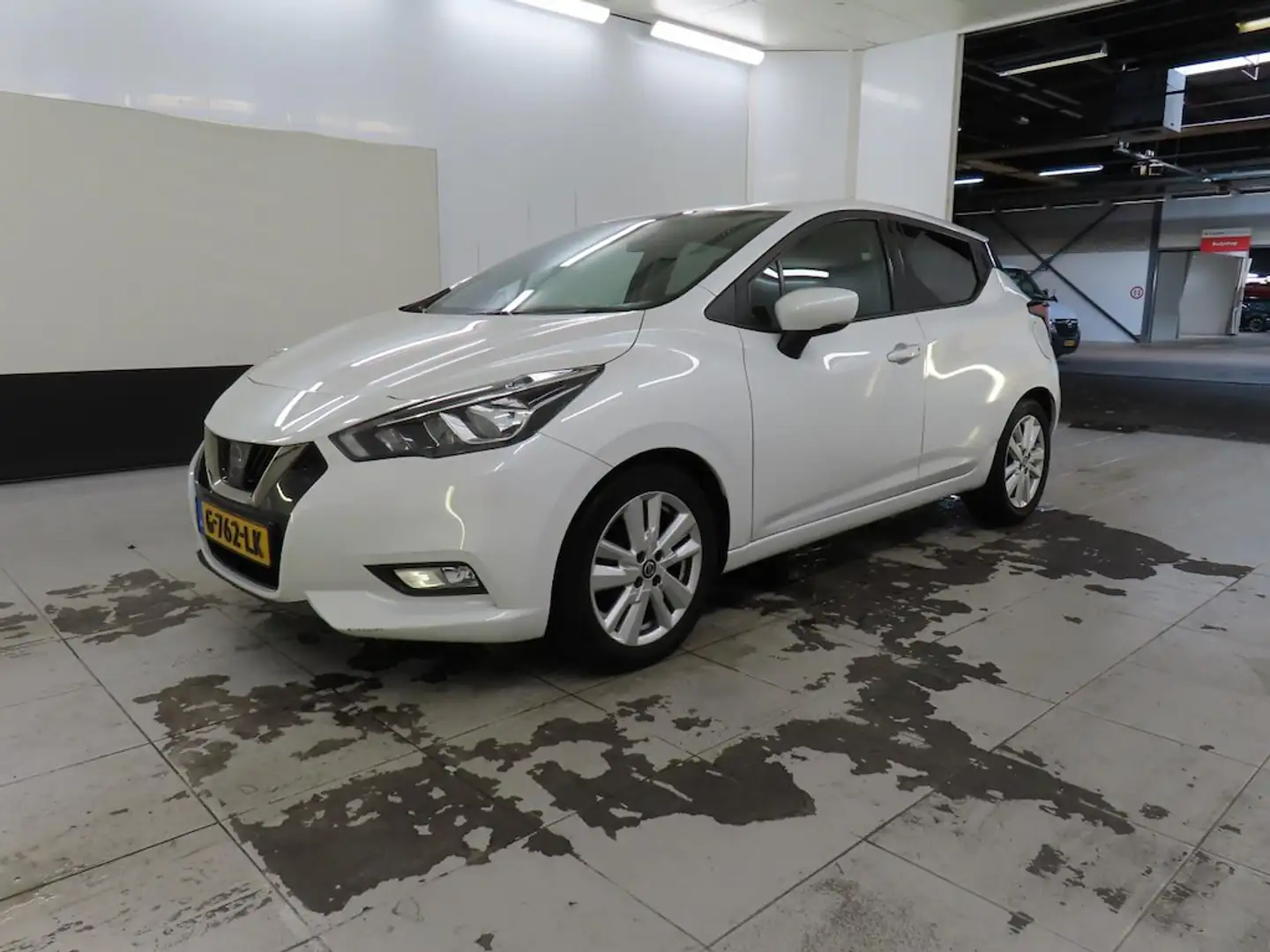 Nissan Micra 1.0 100pk CONNECTA NAVIGATIE L.M. VELGEN Wit - 1