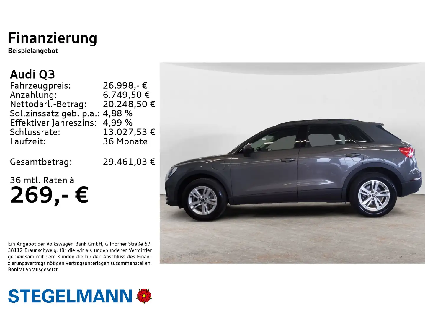 Audi Q3 45 TFSIe S-tronic *LED*Navi*Pano* Gris - 2