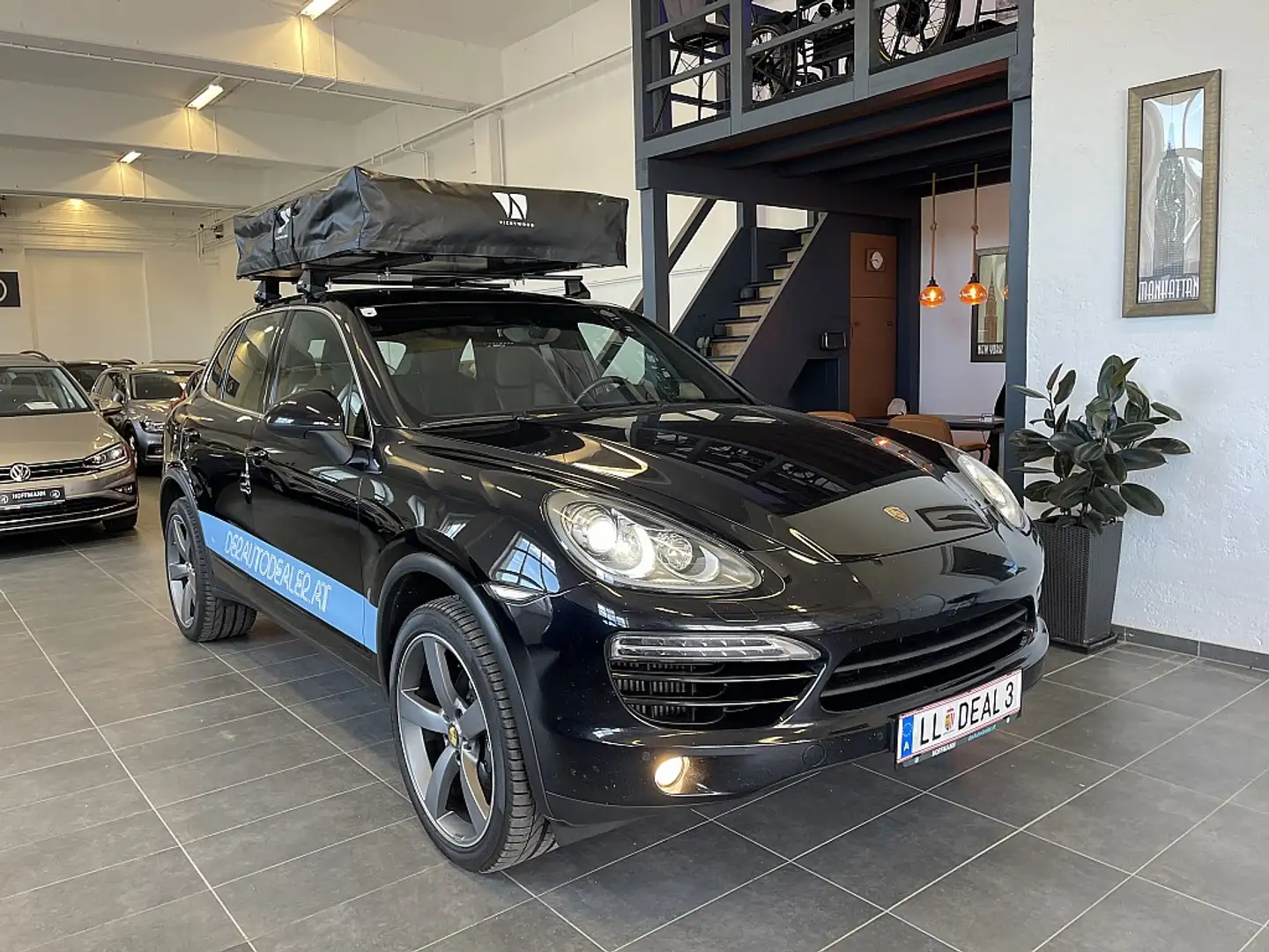 Porsche Cayenne II 3,0 Diesel Aut. CAMPER/LUFTFAHRWERK/VOLLEDER... Noir - 1