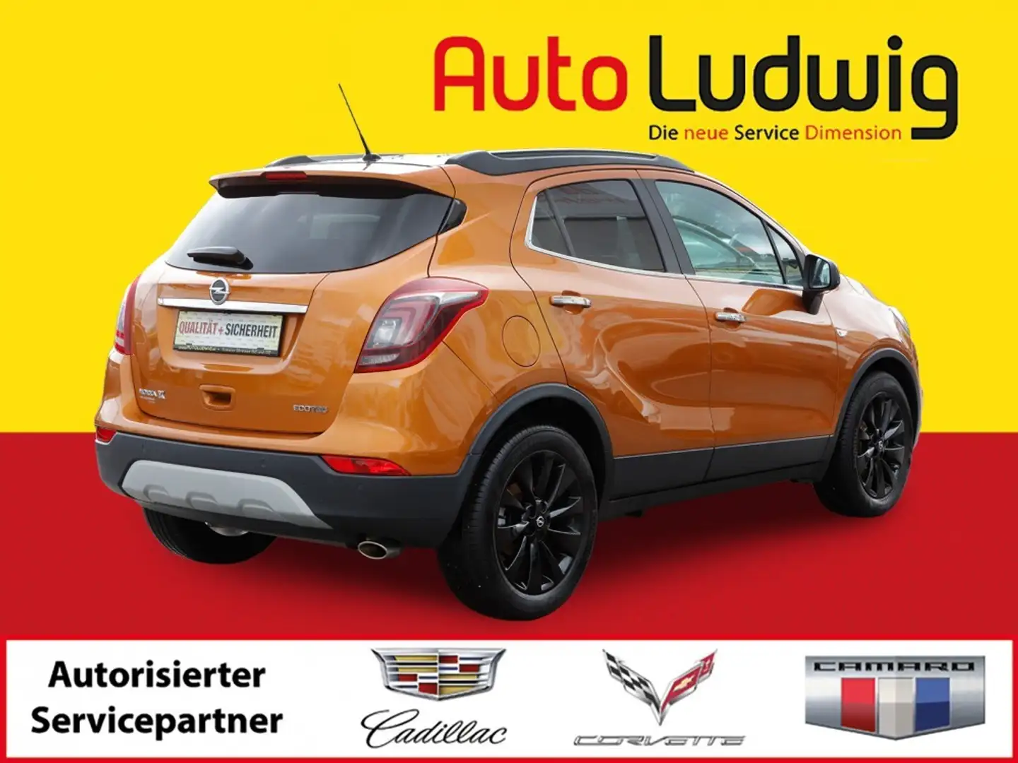 Opel Mokka X 1,4 Turbo Ecotec  Design Line*PDC*LED*SHZ*TEMPO... Oranje - 2
