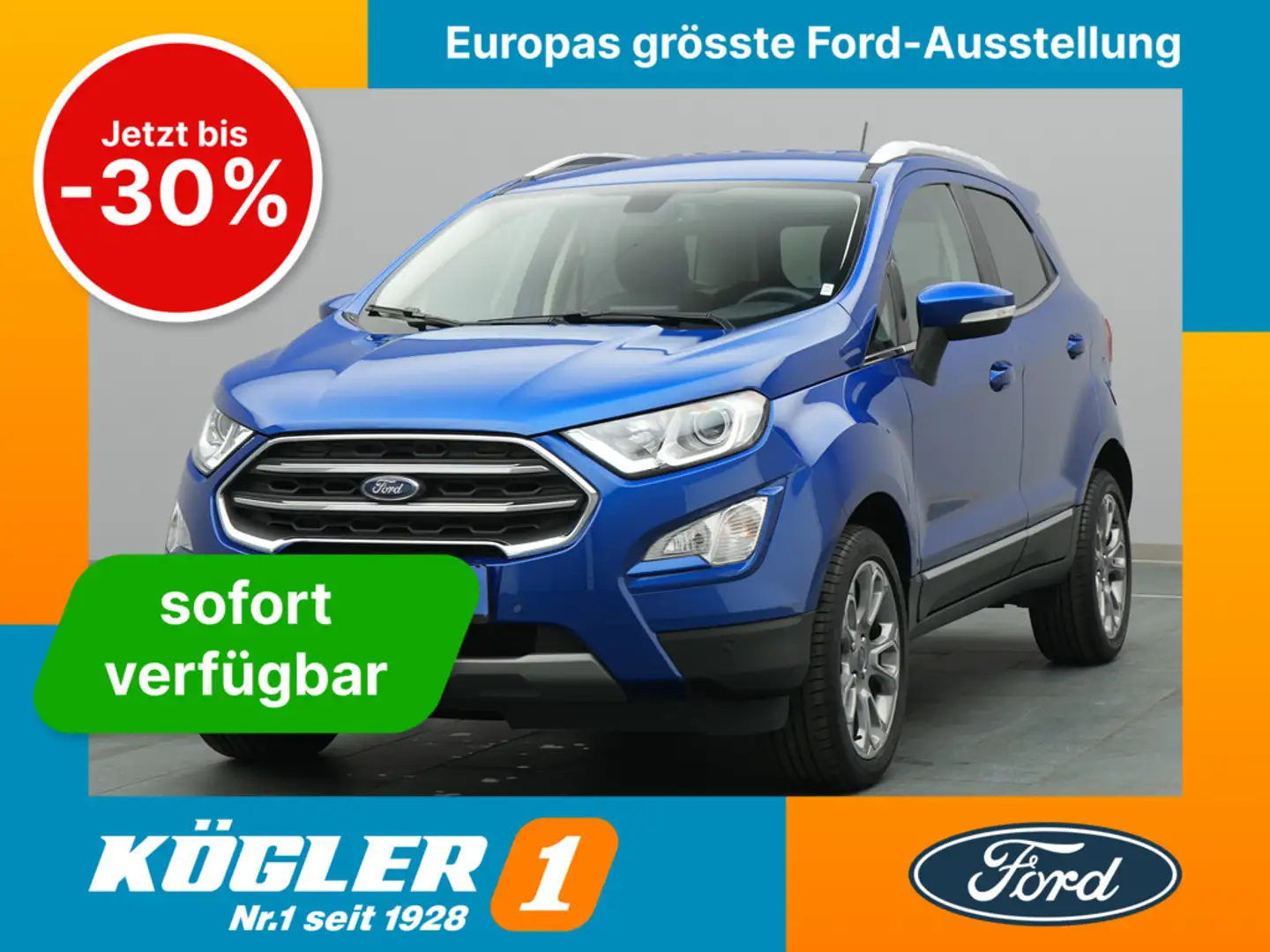 Ford EcoSport Titanium 125PS/Winter&Easy-Driver-Paket Azul - 1