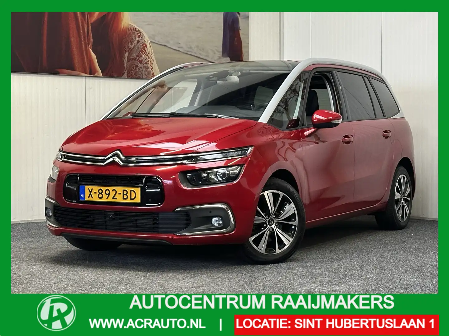 Citroen C4 SpaceTourer 1.6 THP Shine 7 PERSOONS NAVIGATIE CRUISE CONTROL Rouge - 1