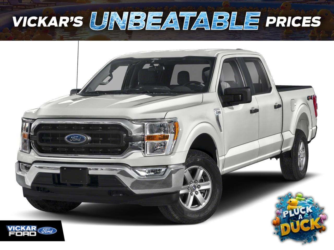 White 2021 Ford F-150 Pickup Truck Four-Wheel Drive Automatic