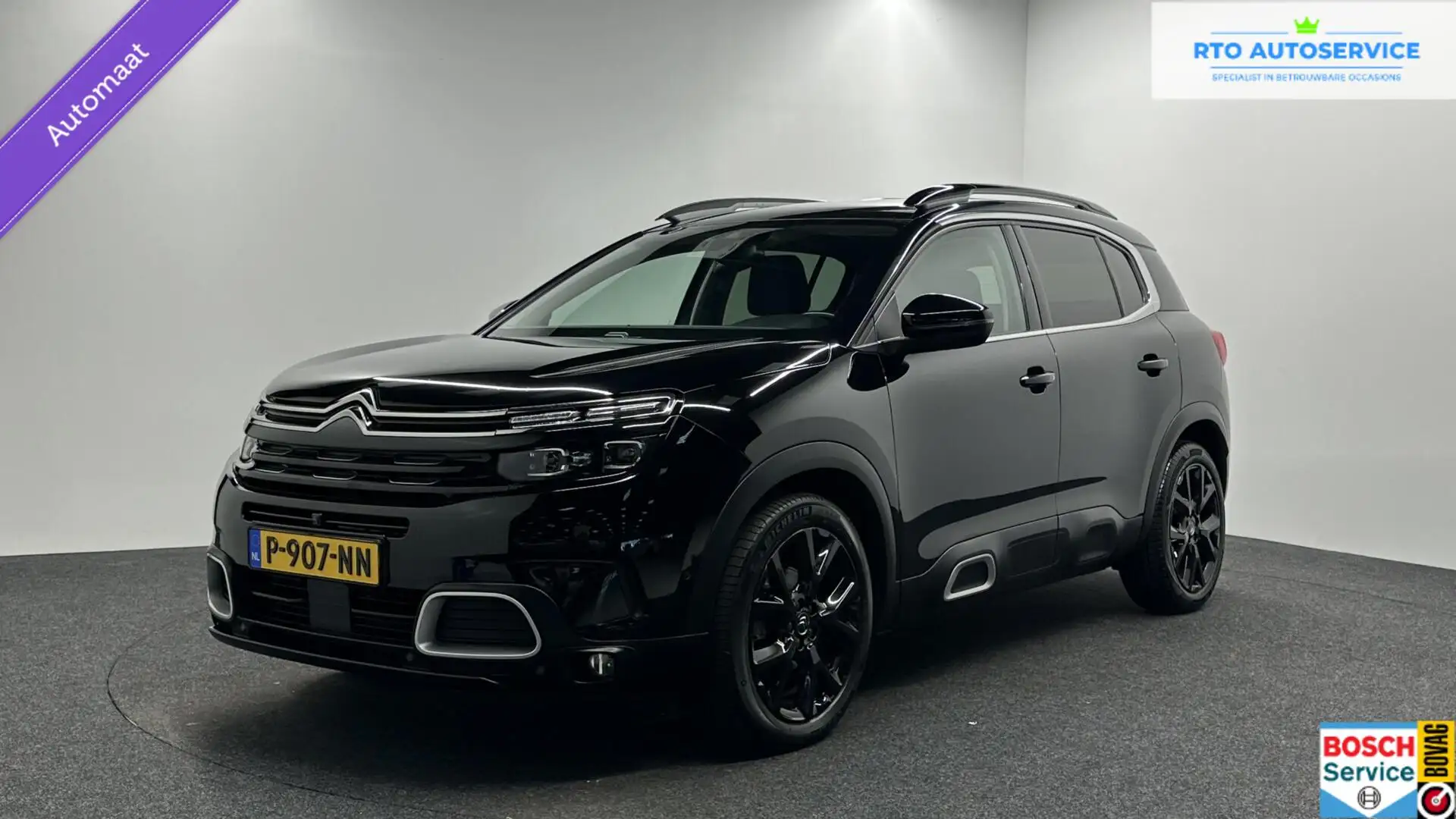 Citroen C5 Aircross 1.2 PureTech Shine CAMERA TREKHAAK NAVI ECC CRUISE Zwart - 1