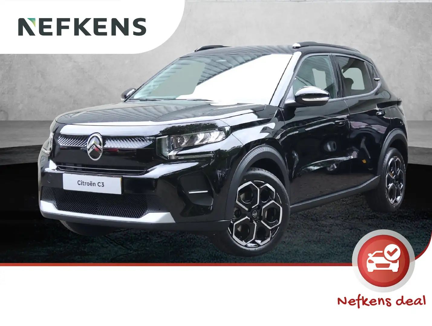 Citroen C3 Ë-C3 Max 113pk 44 kWh | SNEL RIJDEN |  3 FASEN LAD Zwart - 1