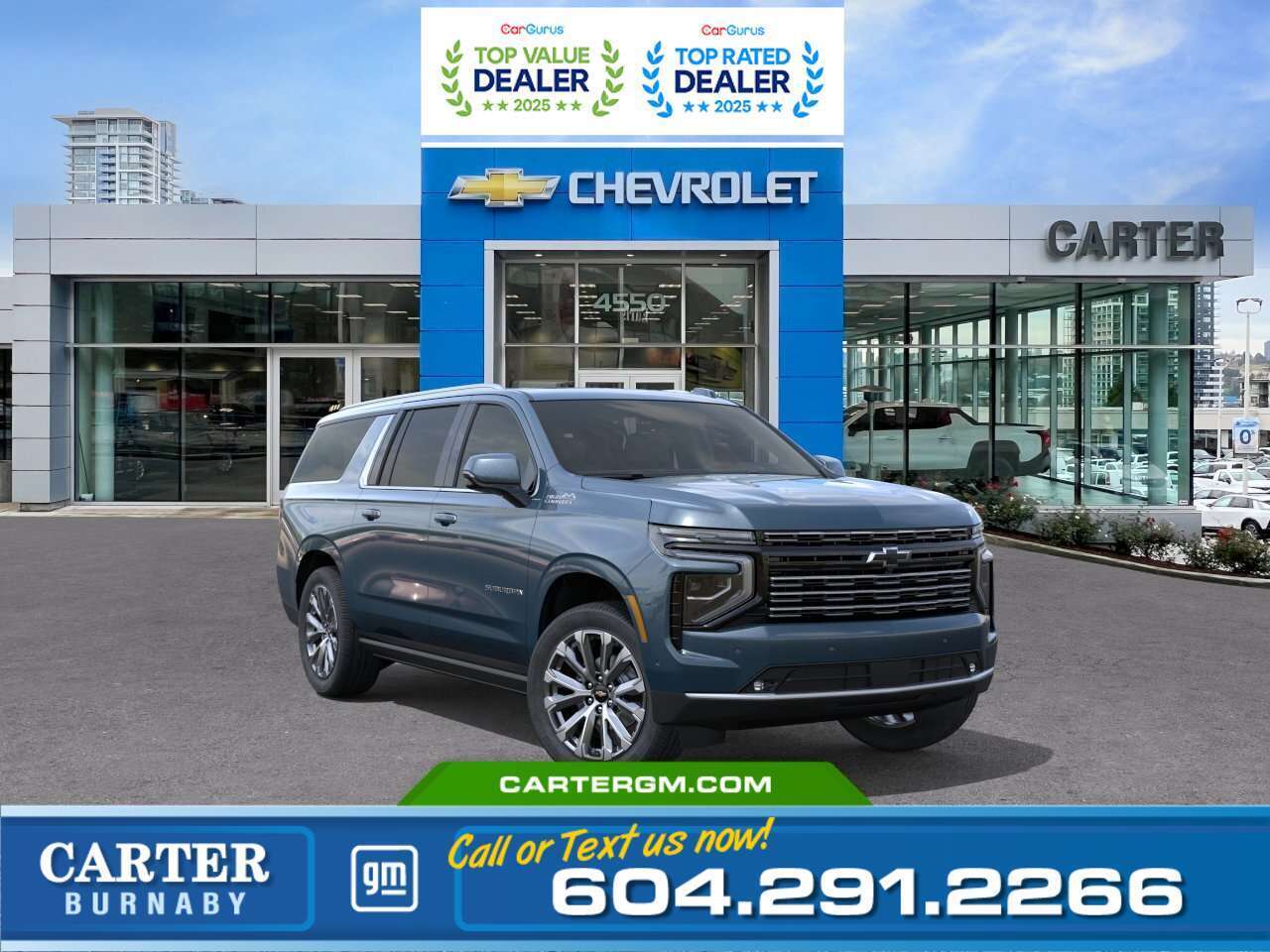 Blue 2026 Chevrolet Suburban SUV / Crossover Four-Wheel Drive Automatic
