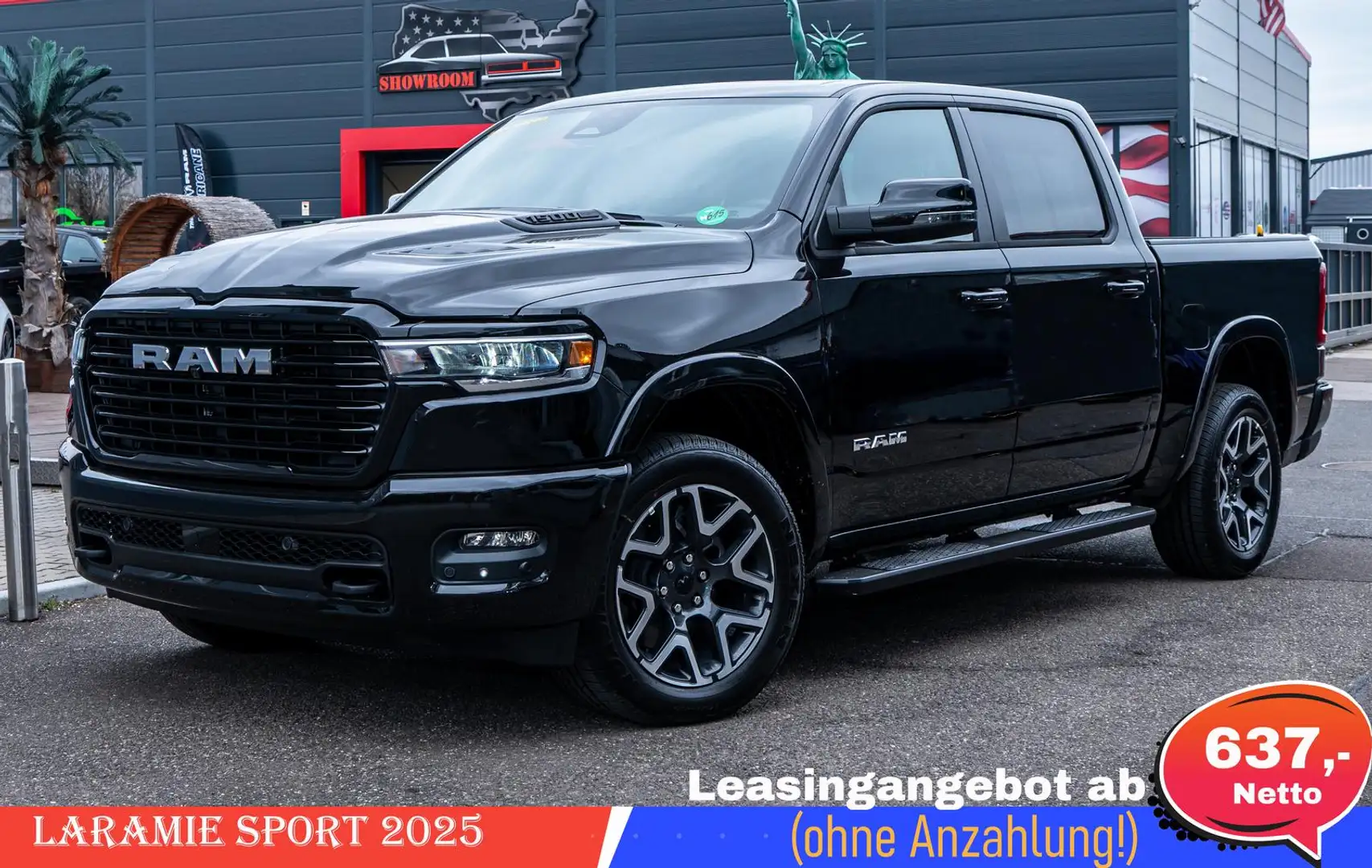 Dodge RAM Laramie Sport 3.0 Hurricane 637€ mtl. o. Anz. Schwarz - 1