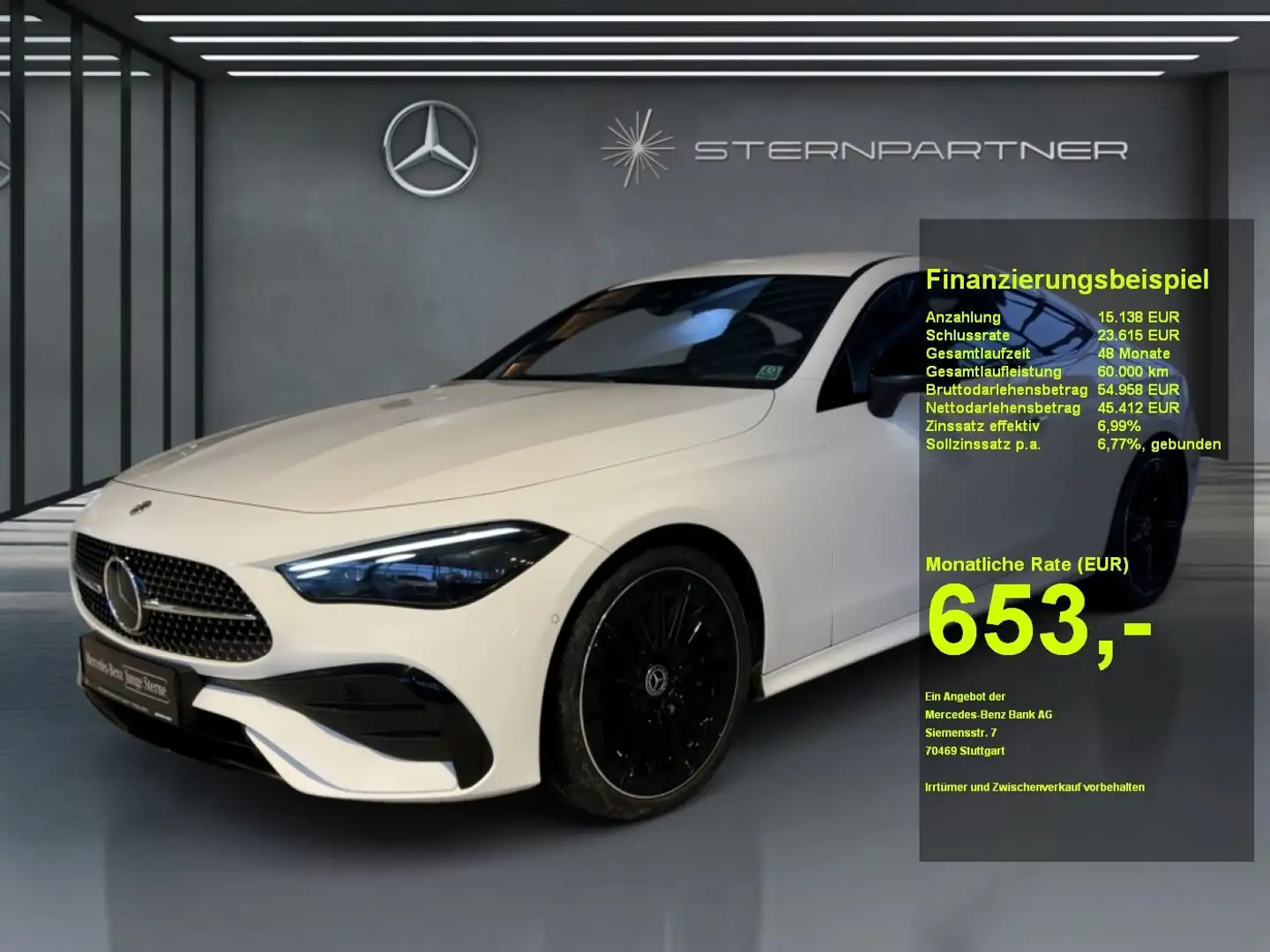 Mercedes-Benz CLE 450 4M AMG+MBUX+Memory+Night+Ambiente+KAMERA Weiß - 1