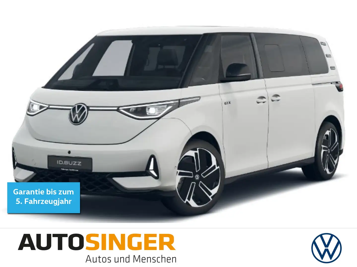 Volkswagen ID. Buzz GTX LANG LR 6-S*ELEK.TÜR*WÄRME*PANO*AHK Weiß - 1