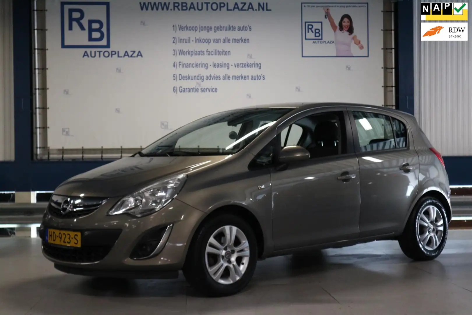 Opel Corsa 1.2-16V Design Edition 5 DEURS/ LAGE KM'S/ AIRCO Bruin - 1