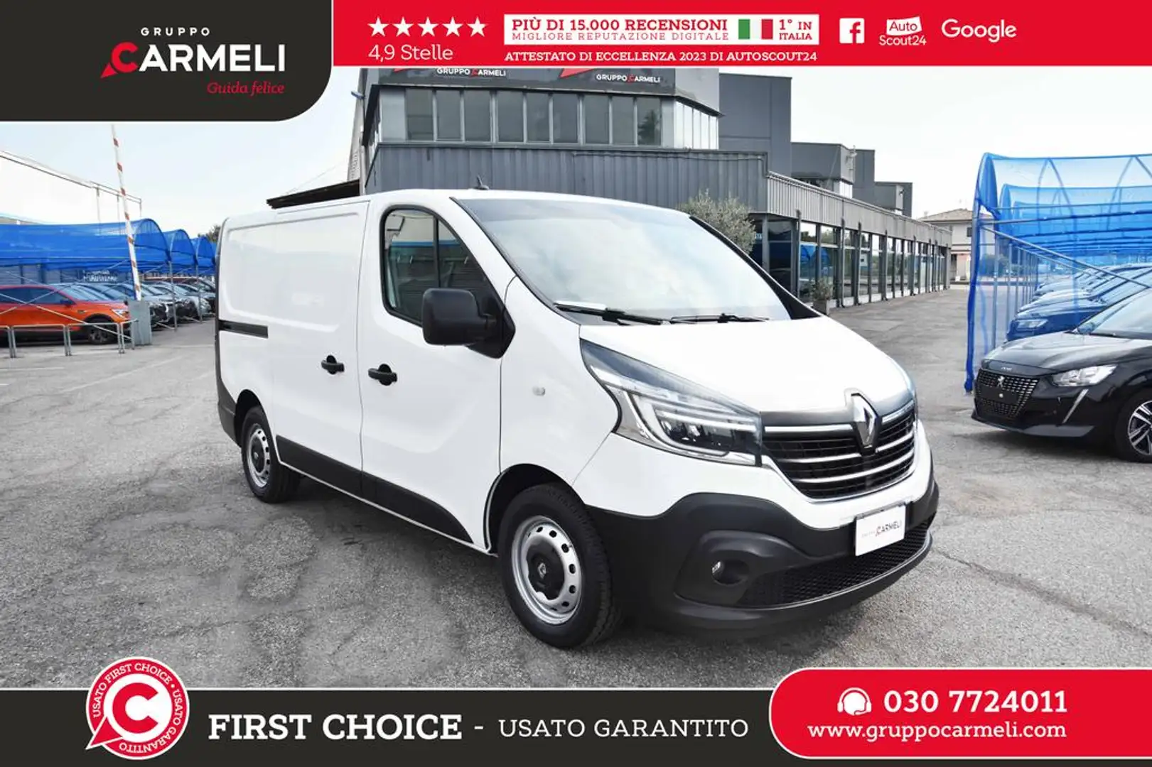 Renault Trafic T27 2.0 dci 120cv L1H1 Ice E6d-temp Bianco - 1