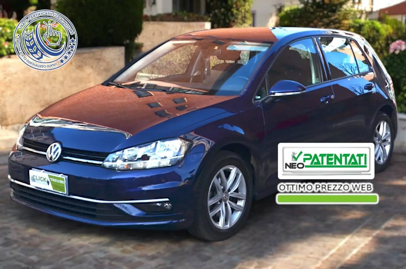 Volkswagen Golf Golf 7.5- 2019 5p 1.6 tdi Business 115cv +32 Bleu - 1