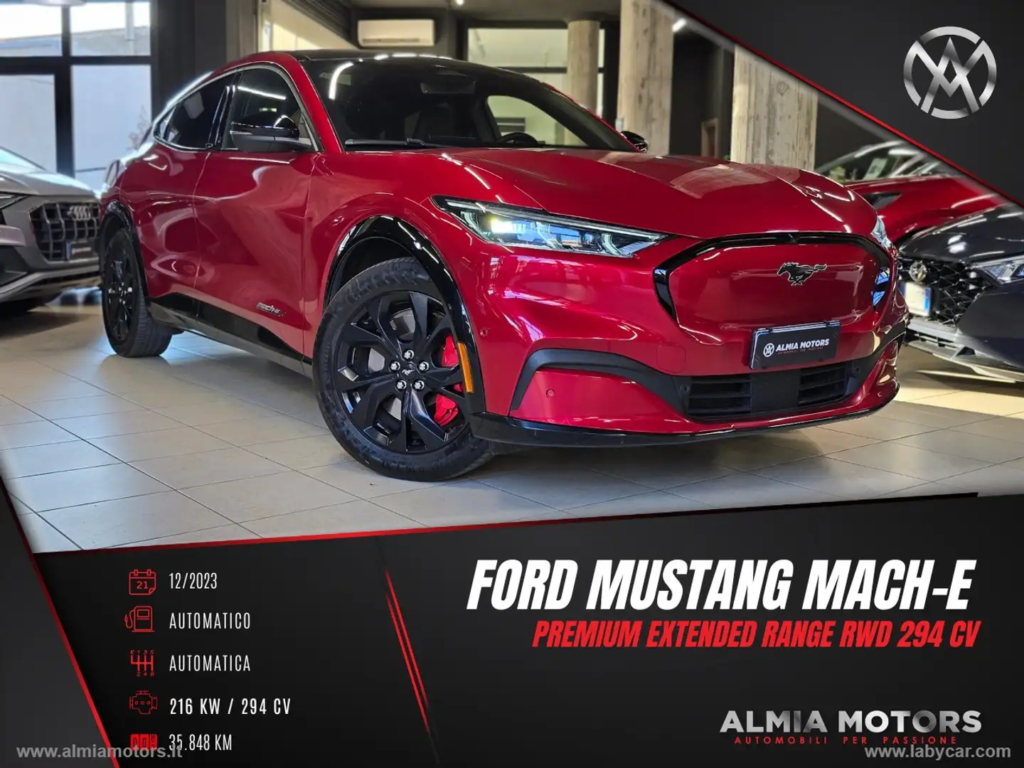 Ford Mustang Mach-E Mach-E Elettr.Ext. 294CV Premium Rouge - 1