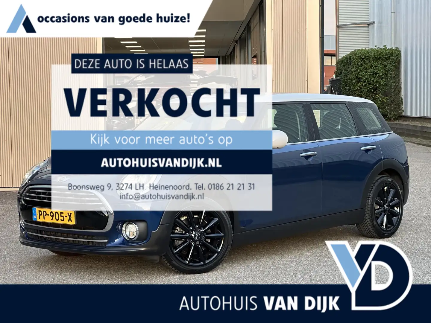 MINI Cooper Clubman 1.5 Chili Serious Business | Climate/Cruise/Keyles Blauw - 1