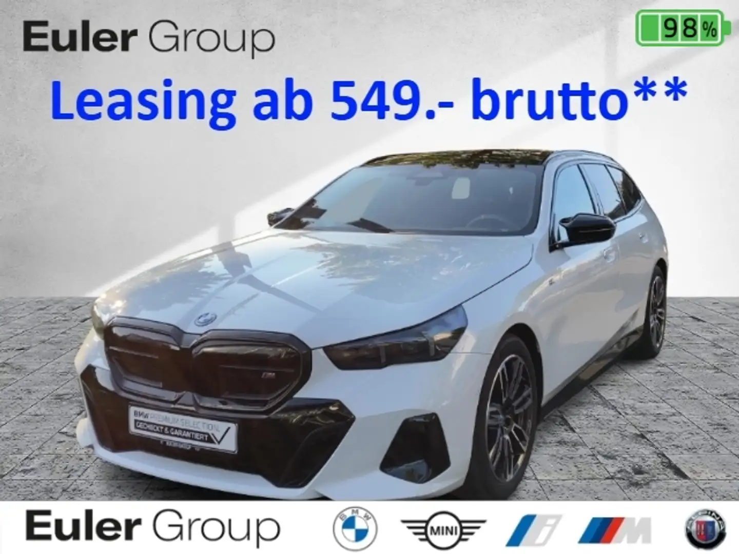 BMW i5 M60 xD Tour M-Sport-Pro Pano AHK 2xIconic 19'' B&W Weiß - 1
