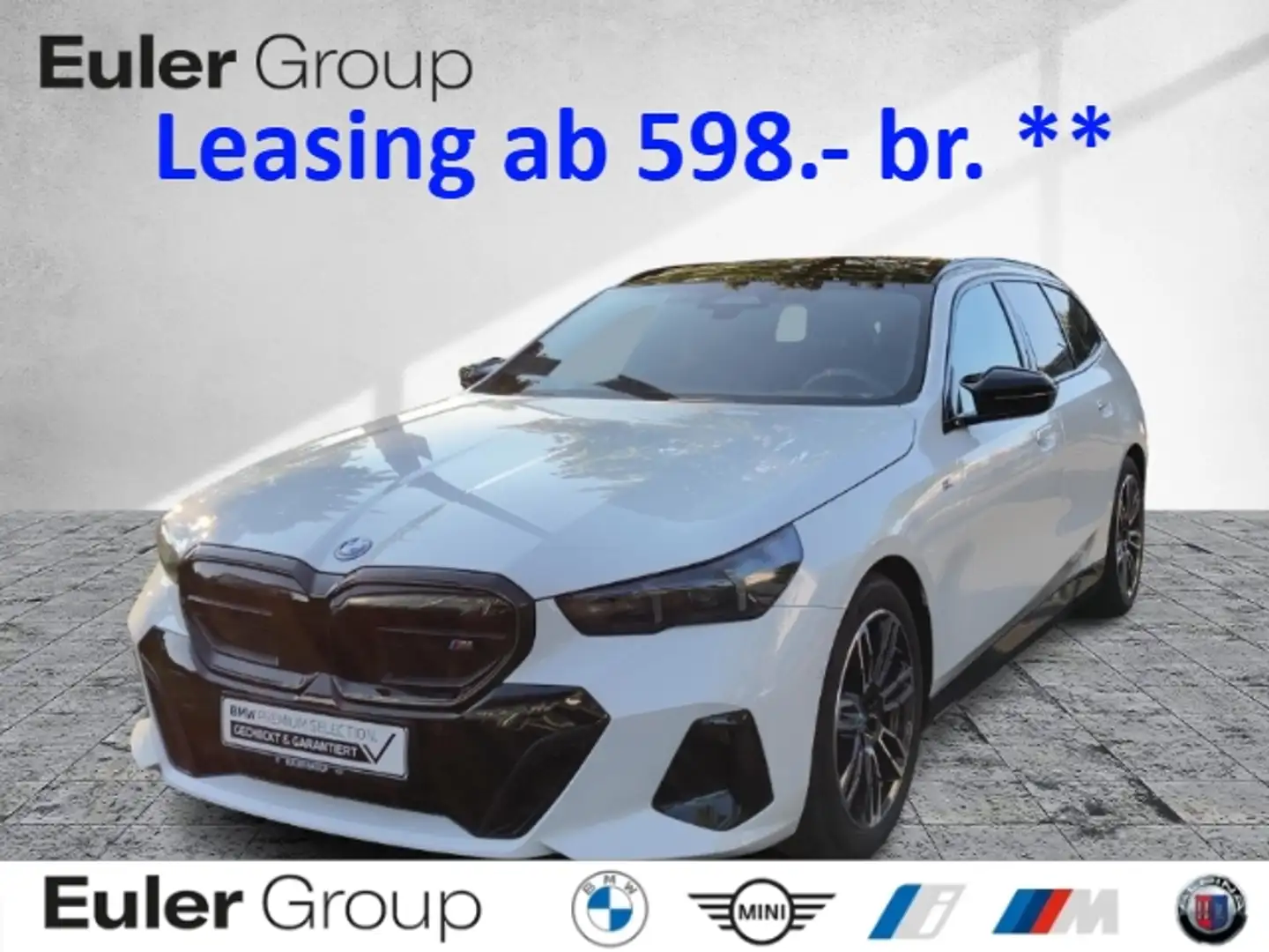 BMW i5 M60 xD Tour M-Sport-Pro Pano AHK 2xIconic 19'' B&W Weiß - 1