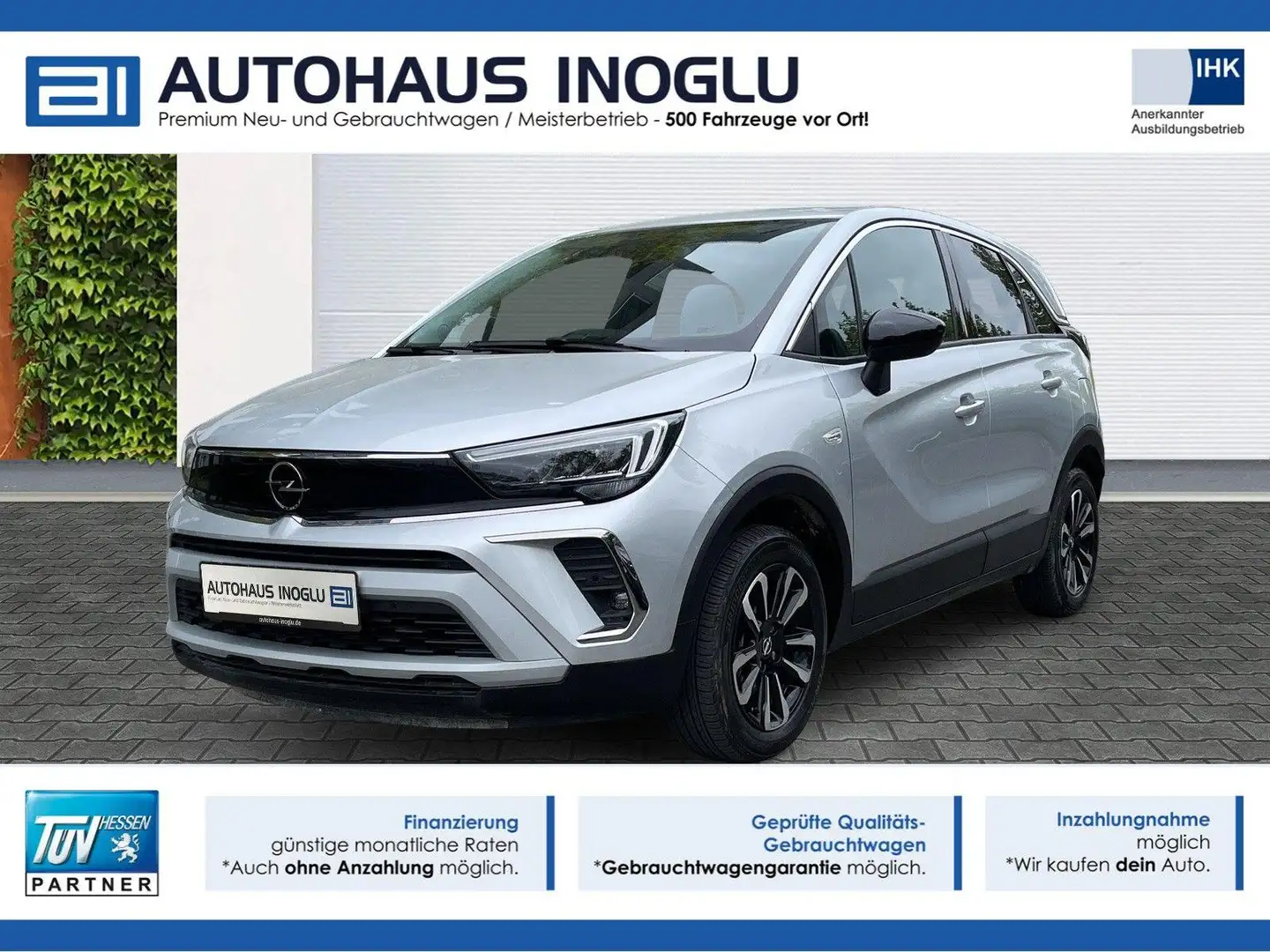 Opel Crossland 1.2 Elegance*Navi-Pro*Kamera*LED*AGR Grau - 1
