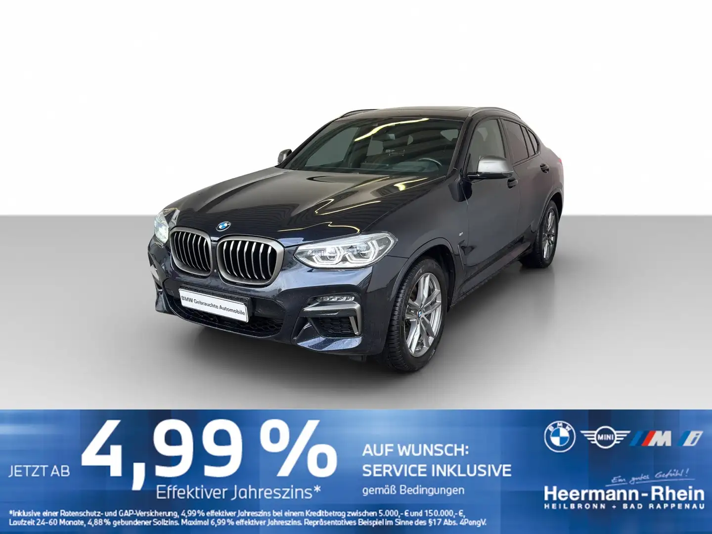 BMW X4 M 40dA M Sport LiveCock.HUD.DriveAss.AHK.GSD. Noir - 2