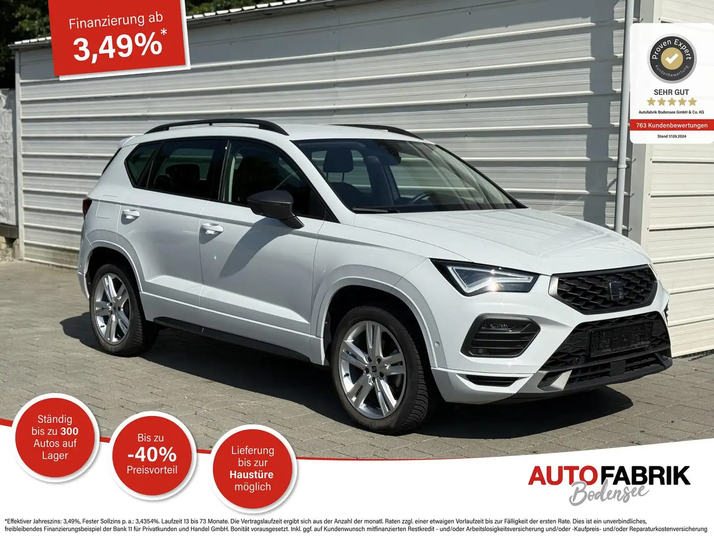 SEAT Ateca FR 1.5 TSI DSG *NAVI*LED* Weiß - 1