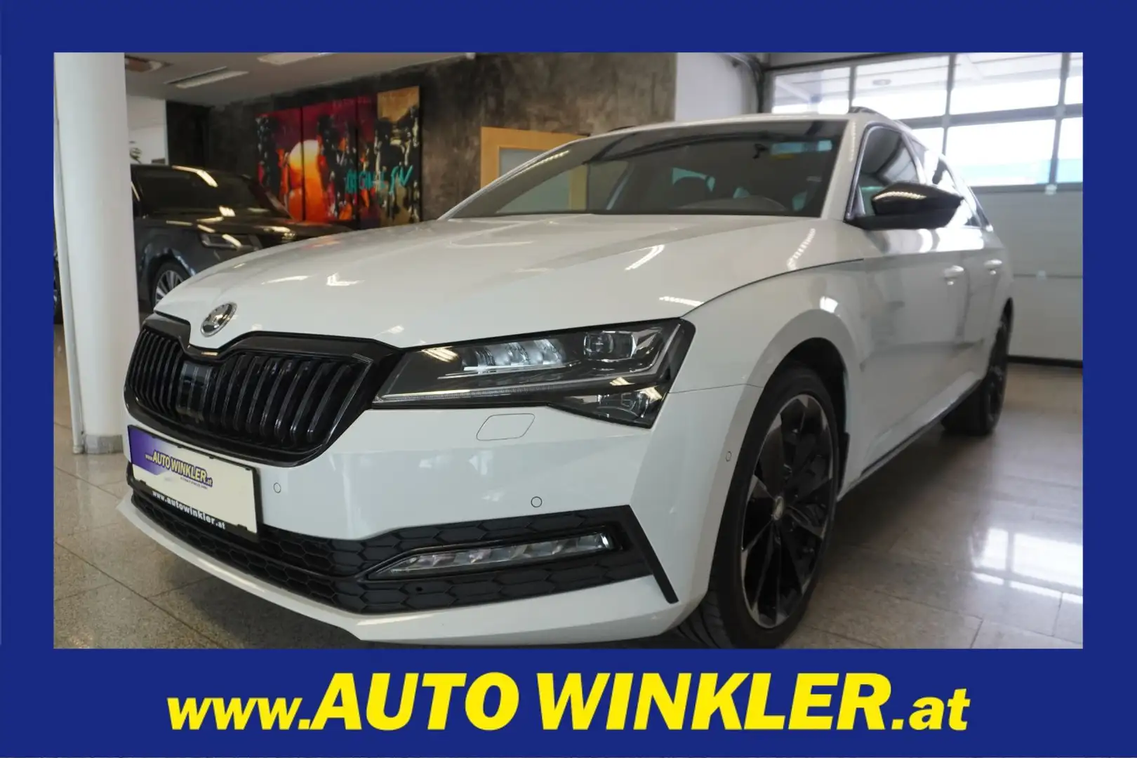 Skoda Superb Combi Sportline 4x4 DSG AHV/Pano/360° Weiß - 1