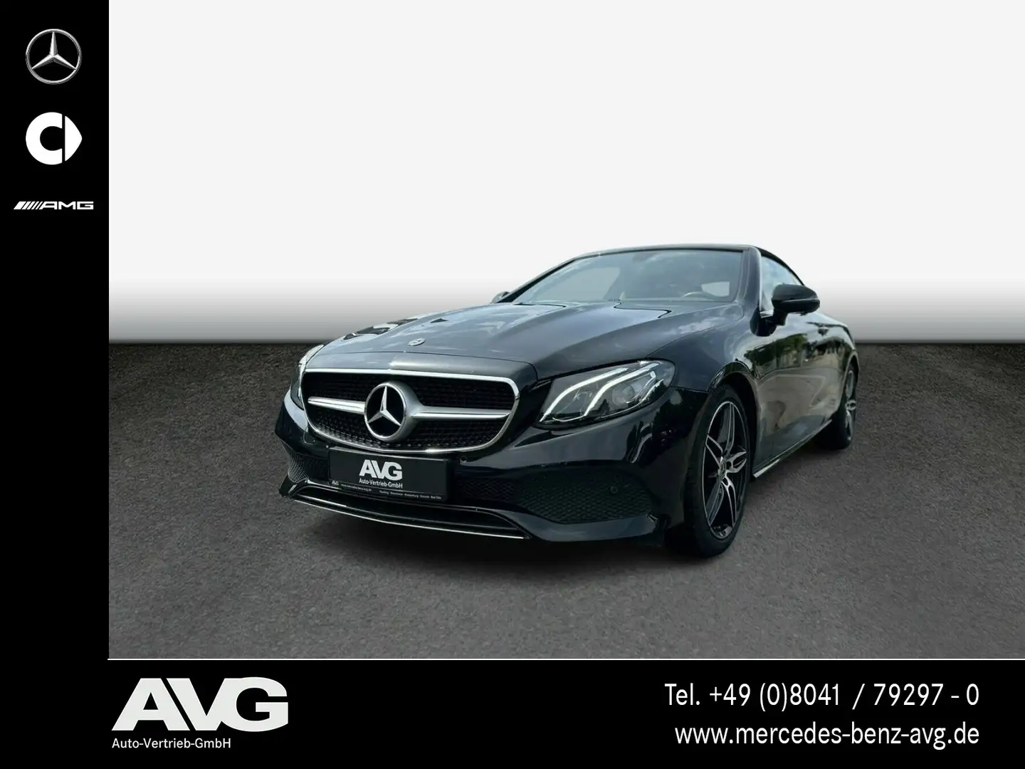Mercedes-Benz E 220 E 220 d Cabriolet AVANTGARDE/Komfort-PA/AHK Schwarz - 1