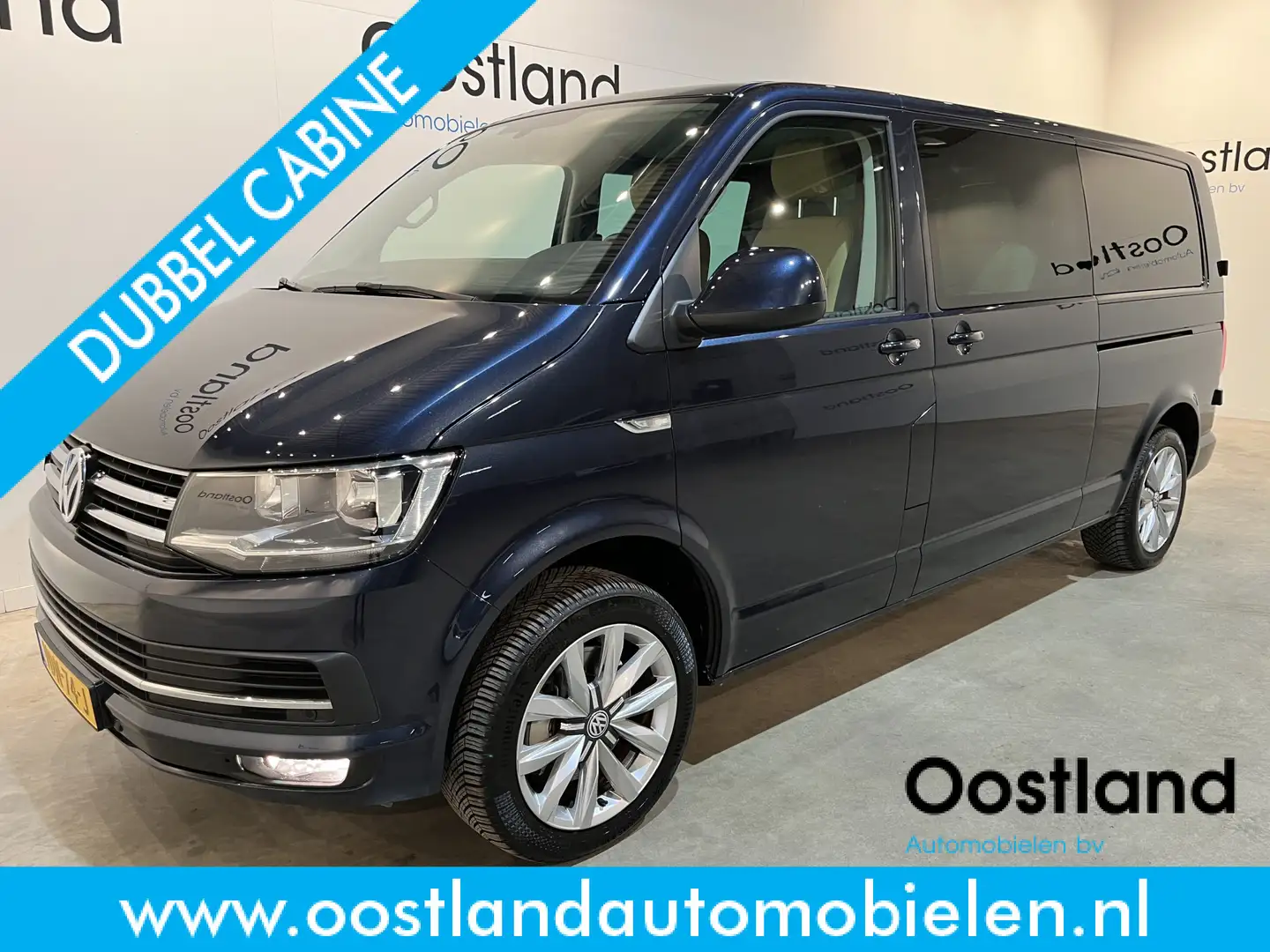Volkswagen T6 Transporter 2.0 TDI L2H1 DC Dubbel Cabine 204 PK Automaat / Sc Blauw - 1