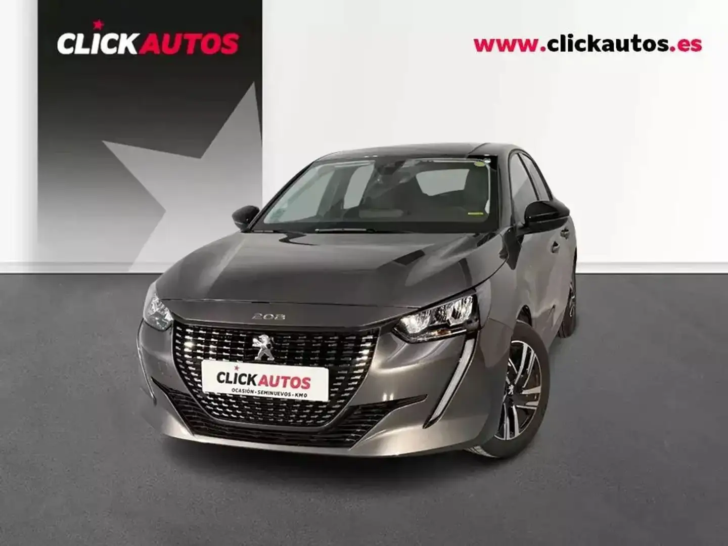 Peugeot 208 1.2 Puretech S&S Allure 100 Gris - 1
