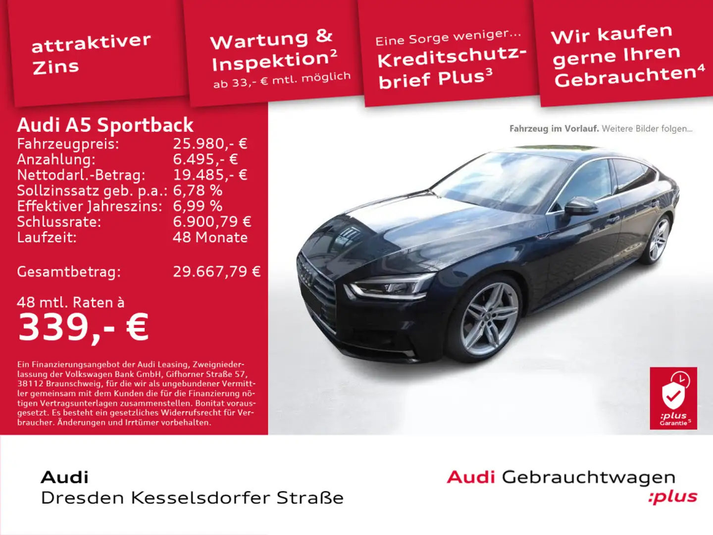 Audi A5 40 TDI Q. sport Kamera LED AHZV Nav Gris - 1