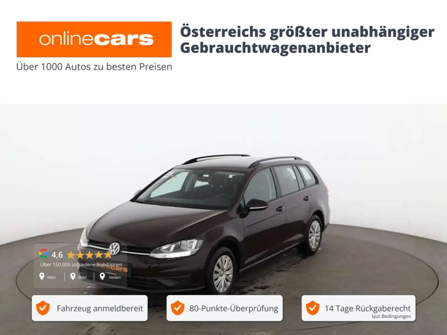 Volkswagen Golf Variant Golf VII Variant 1.0 TSI Trendline KLIMA RADIO Schwarz - 1
