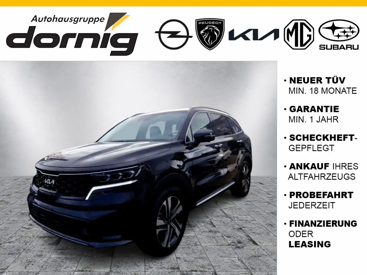Kia Sorento 2.2 CRDI Spirit AWD DCT8 Zwart - 1