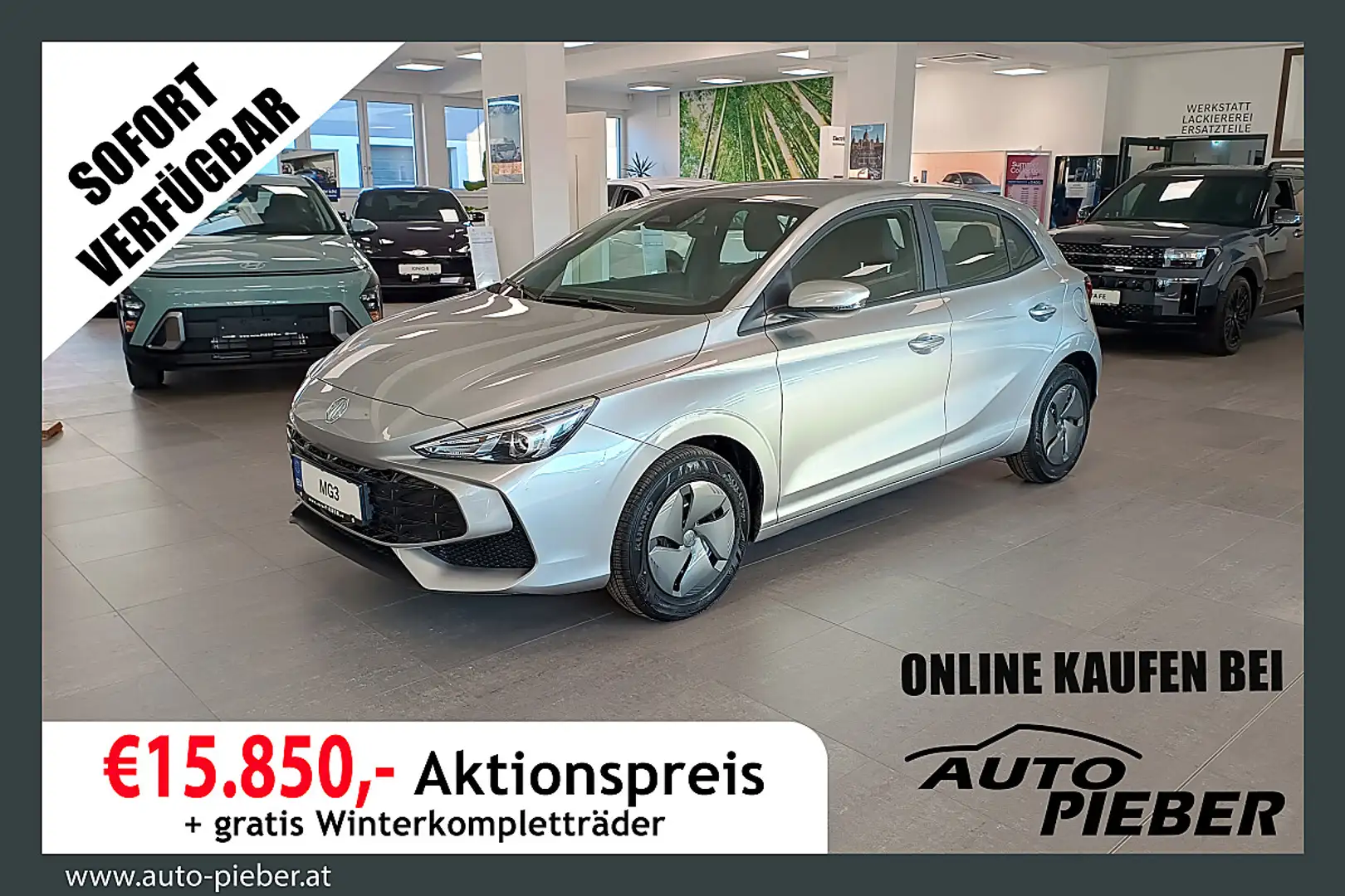 MG MG3 1,5 Hybrid+ Select *Navi*Klima*Tempomat* Silber - 1