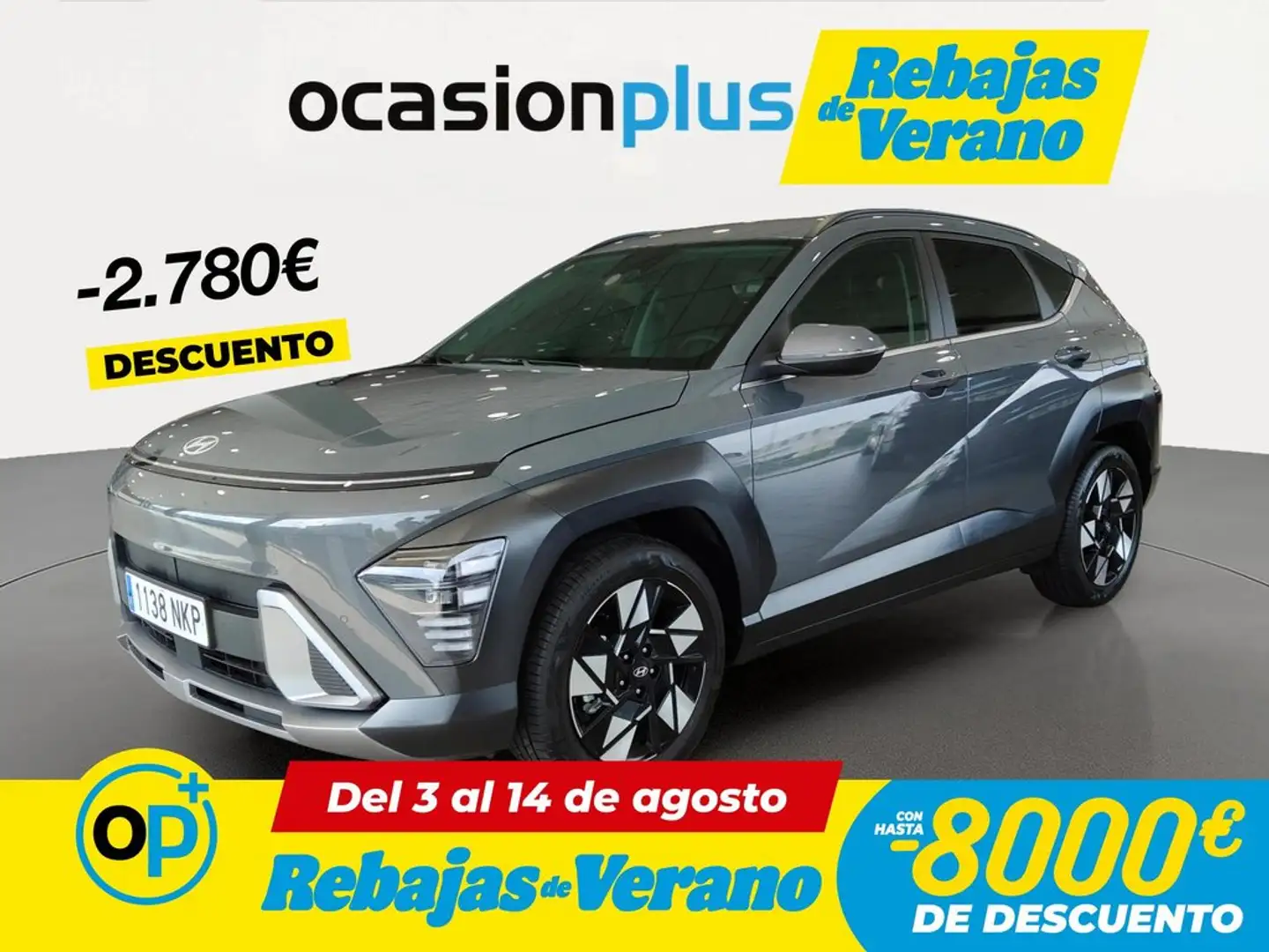 Hyundai KONA HEV 1.6 GDI Tecno DT 138 Gris - 1
