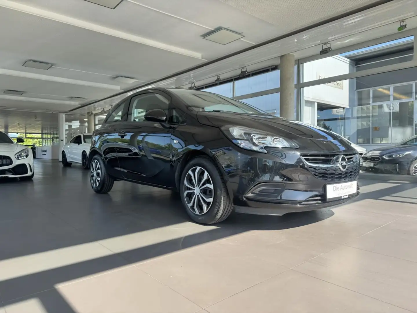 Opel Corsa E Edition 1.2 KLIMA USB RADIO BT ZV SERVO Klima Negro - 2