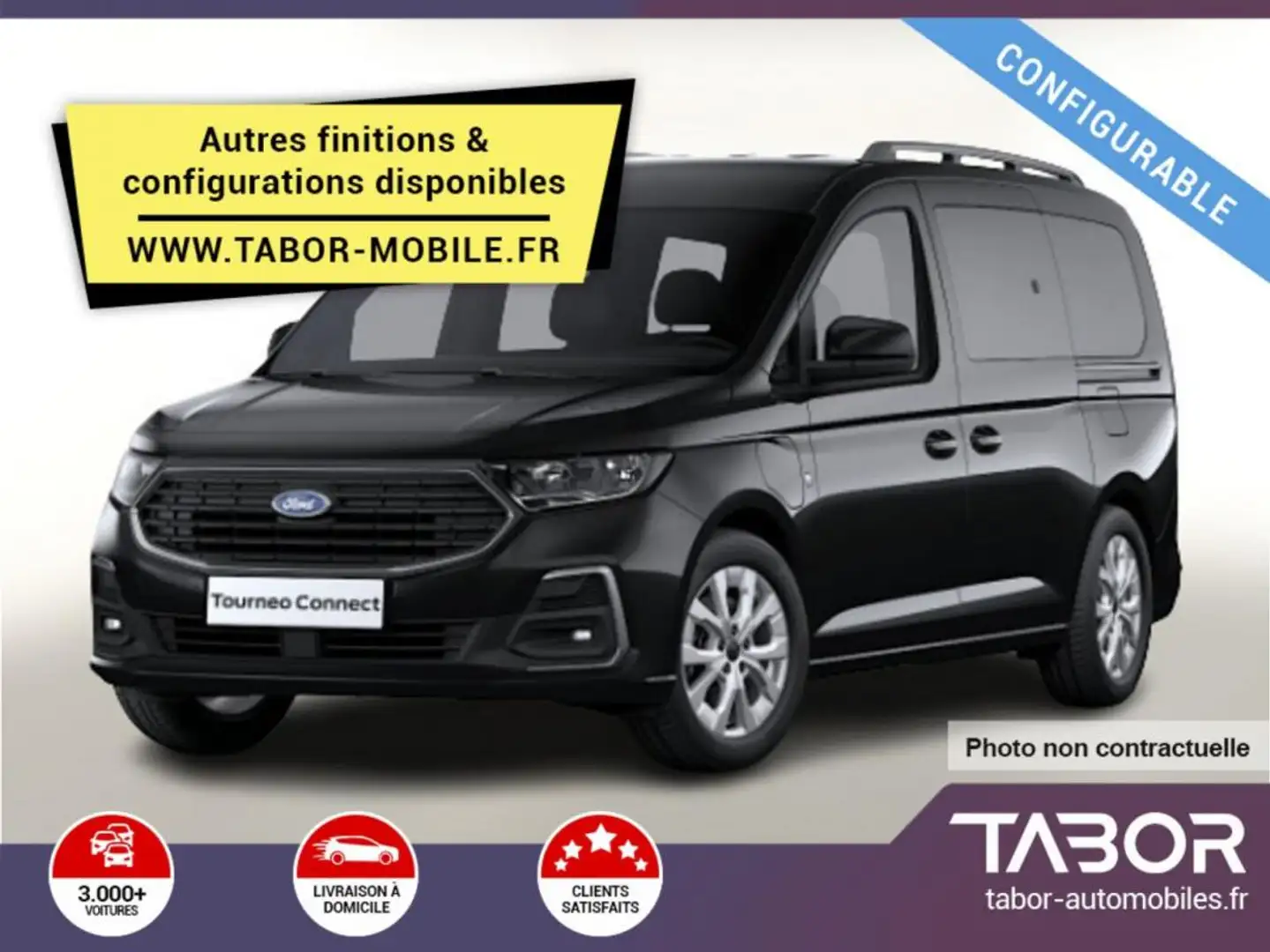 Ford Tourneo Connect Grand PHEV 150 Tit ACC Cam Blanc - 1