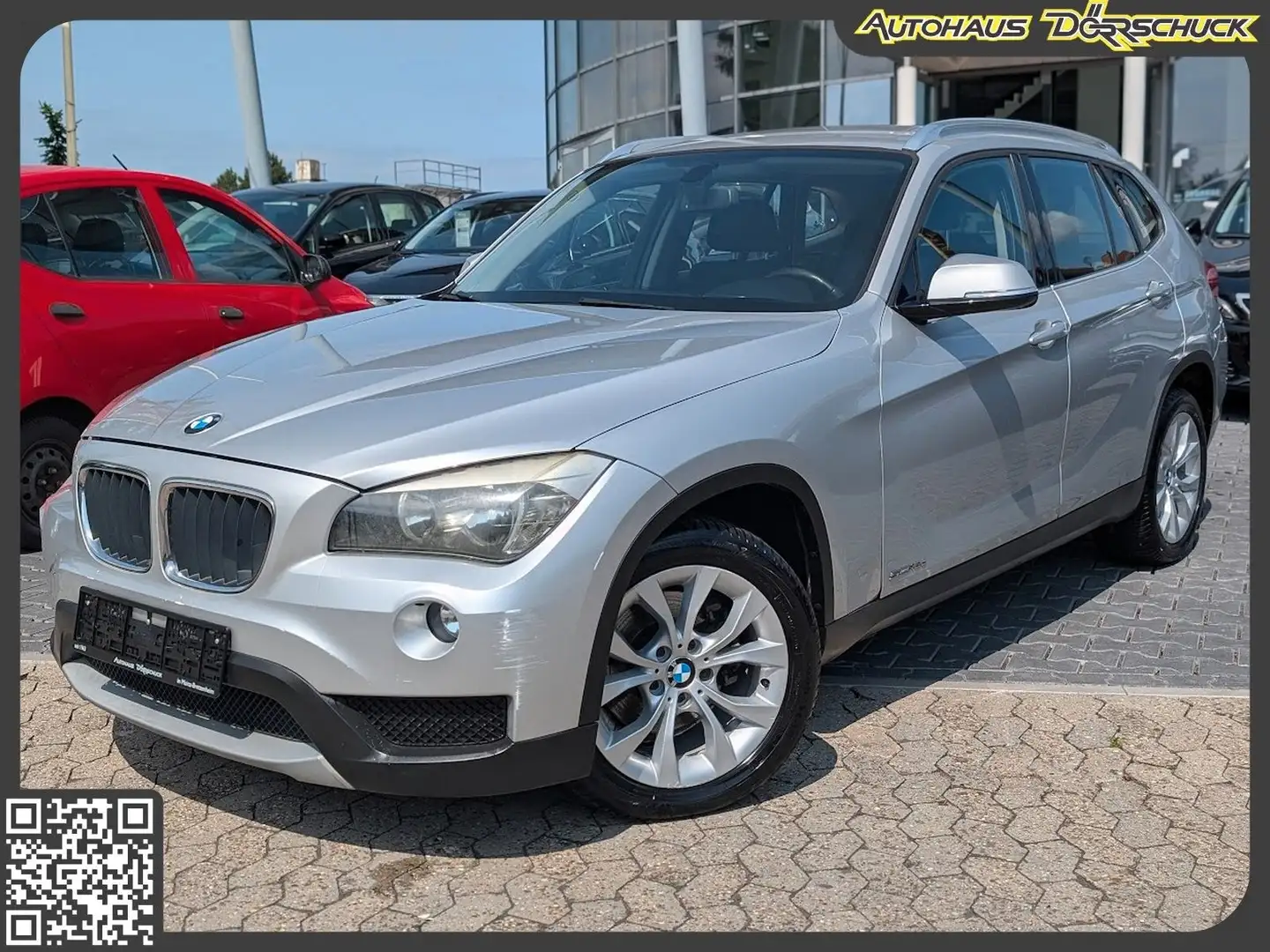 BMW X1 16d sDrive Parkhilfe Automatik Bluetooth Srebrny - 1