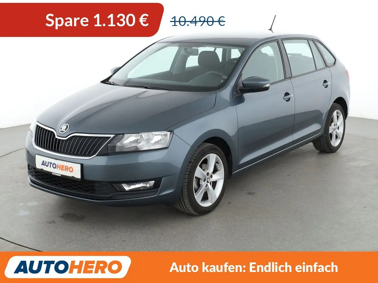 Skoda Rapid/Spaceback 1.0 TSI Cool Edition*PDC*SHZ*ALU*KLIMA* Grau - 1