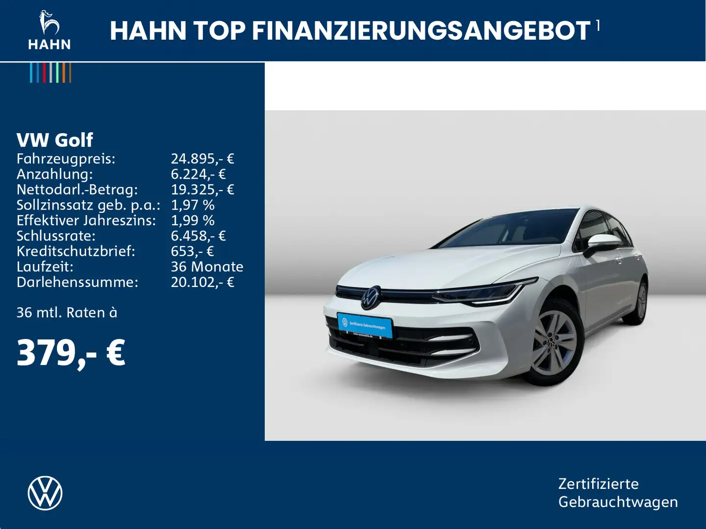 Volkswagen Golf VIII 1.5eTSI DSG Life Nav ACC Keyles Climat Wit - 2