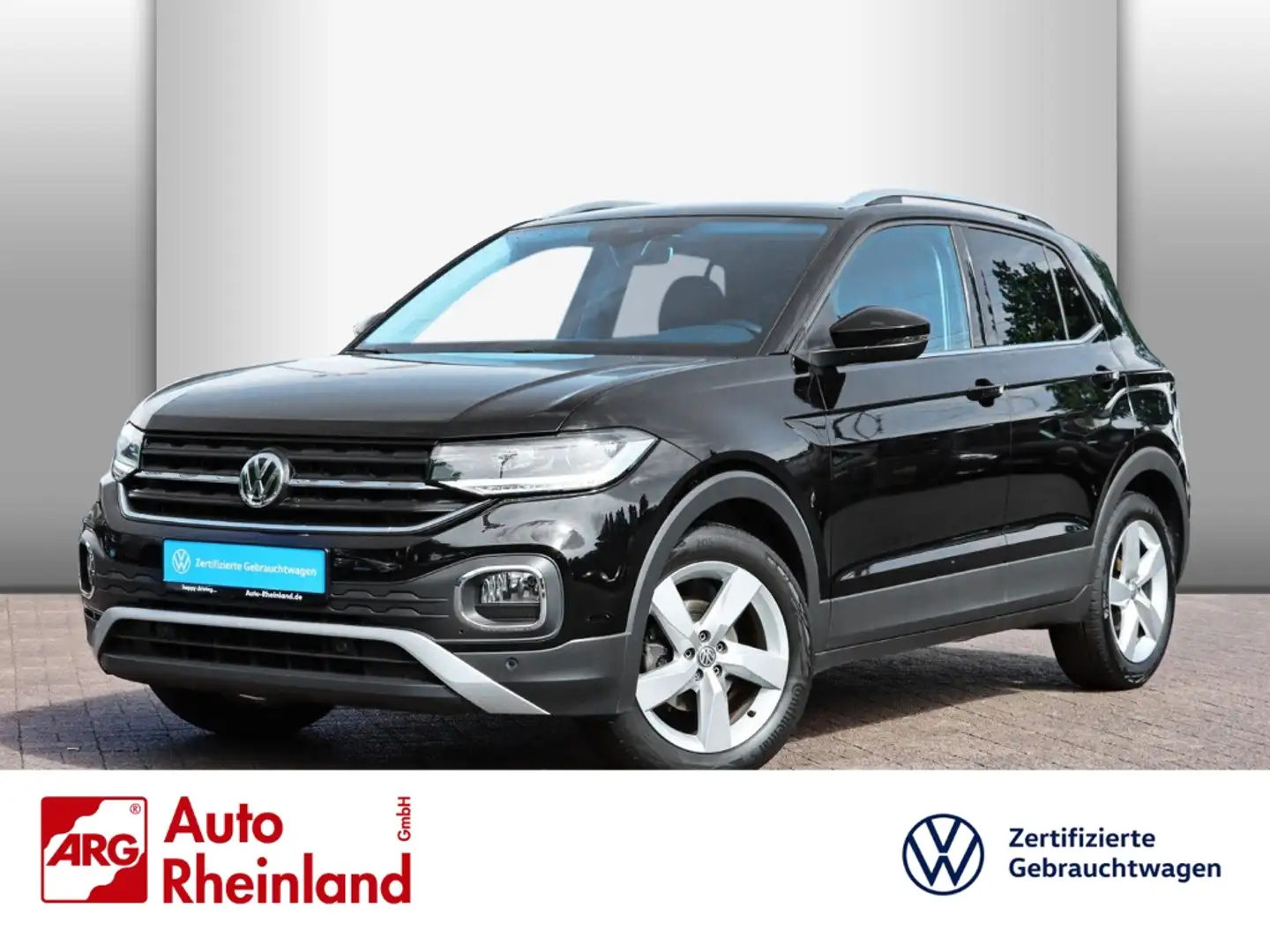 Volkswagen T-Cross Style 1.0 TSI OPF LED/NAVI/ACC/PDC/SITZHZ. Noir - 1