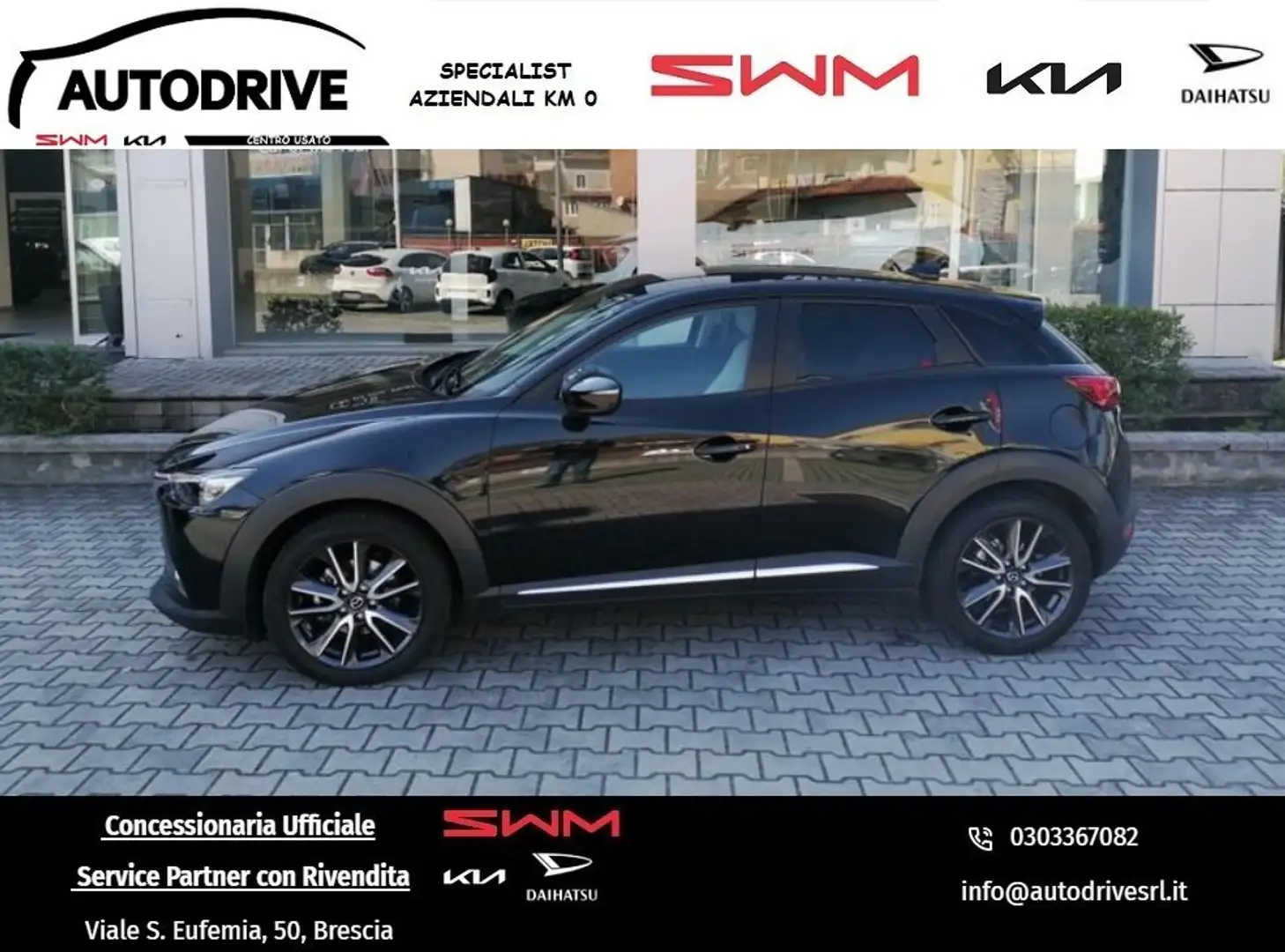 Mazda CX-3 2.0L Skyactiv-G 4WD Exceed AUTOMATICA  PASSAGGIO Nero - 1