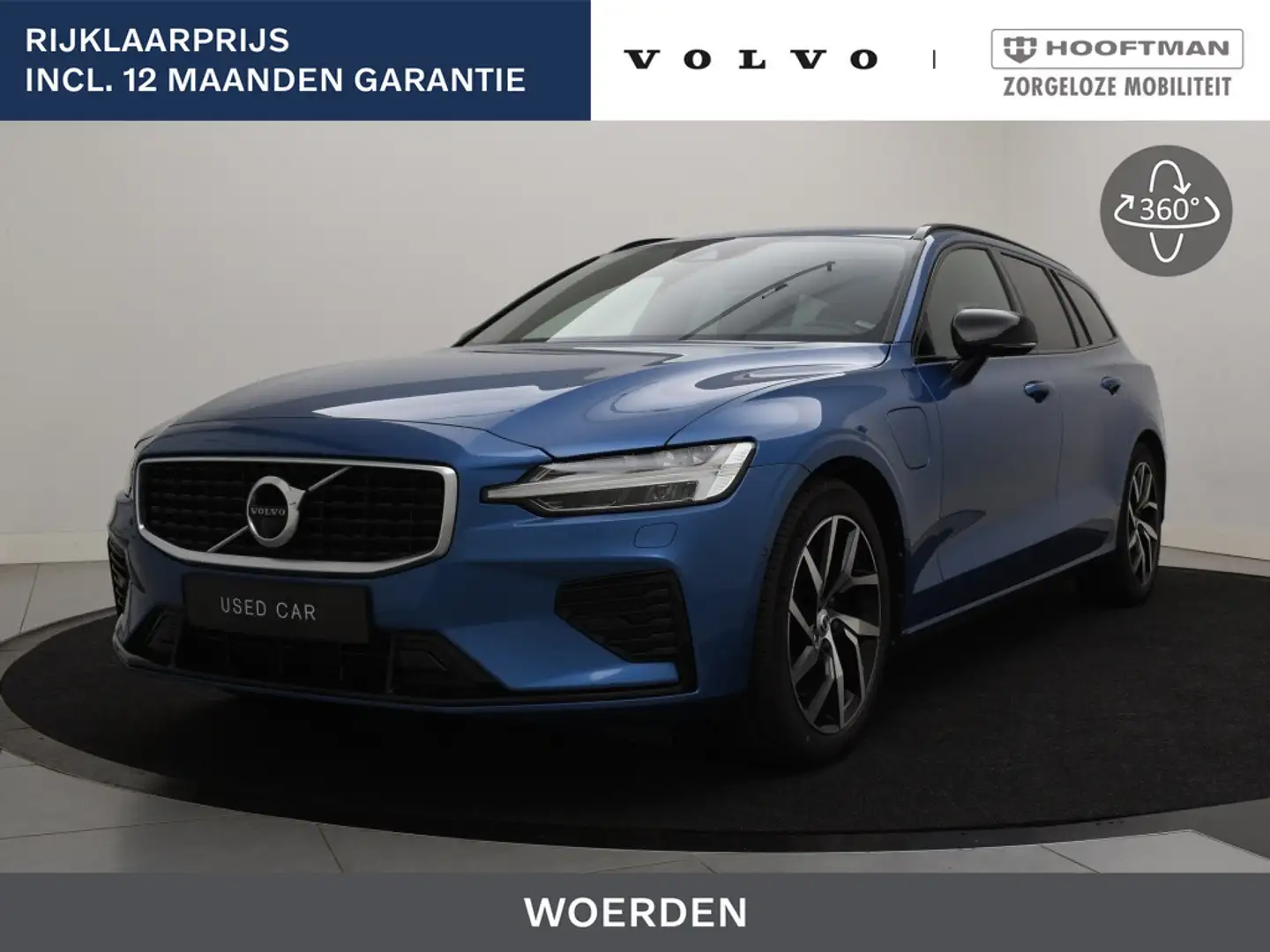 Volvo V60 T8 PLUG-IN HYBRID R-DESIGN 360GR CAM ACC BLIS KEYL Bleu - 1