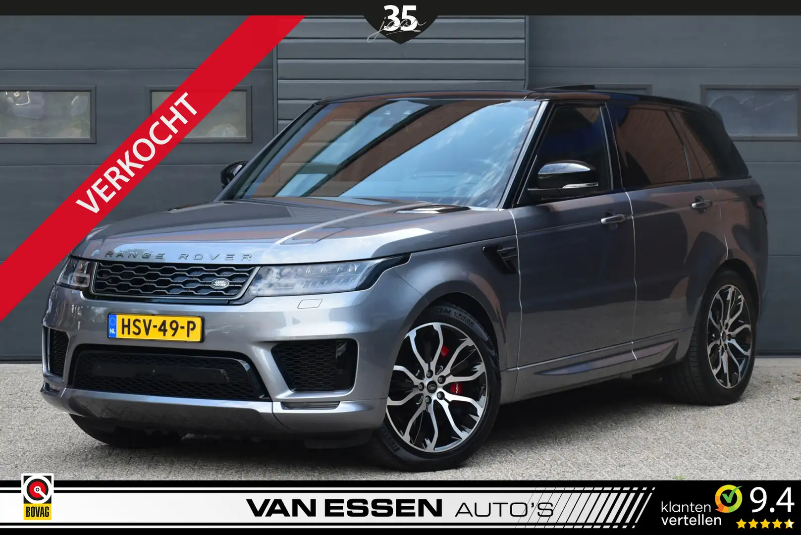 Land Rover Range Rover Sport P400e HSE Silver Pano Luchtvering Head-Up Meridian Grijs - 1