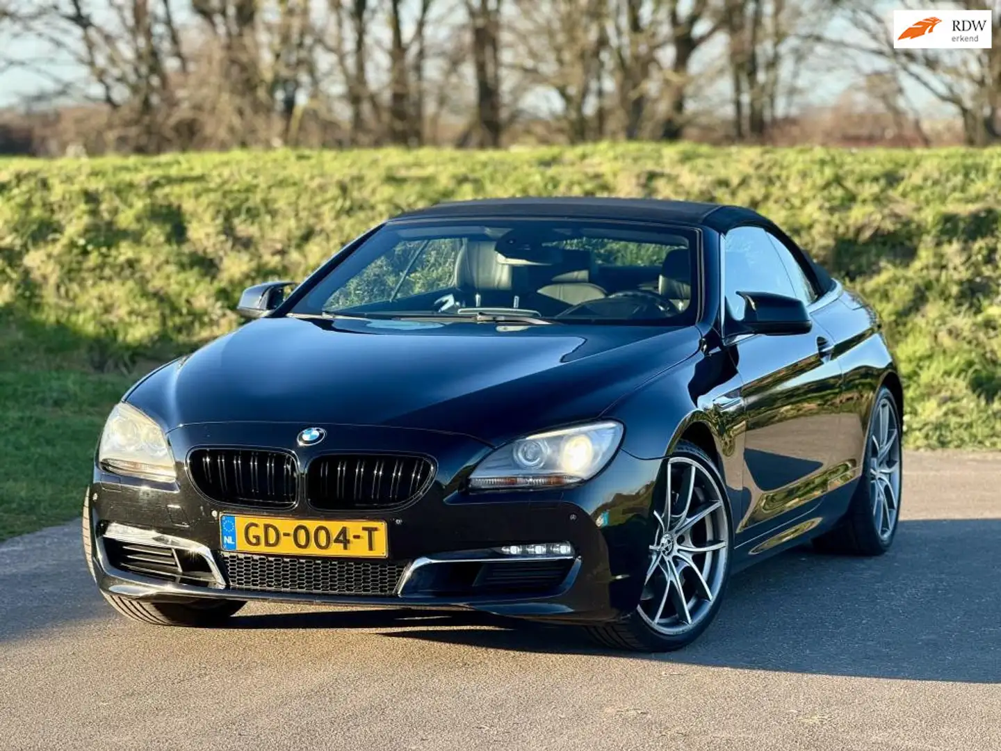 BMW 640 6-serie Cabrio 640i High Executive Zwart - 1