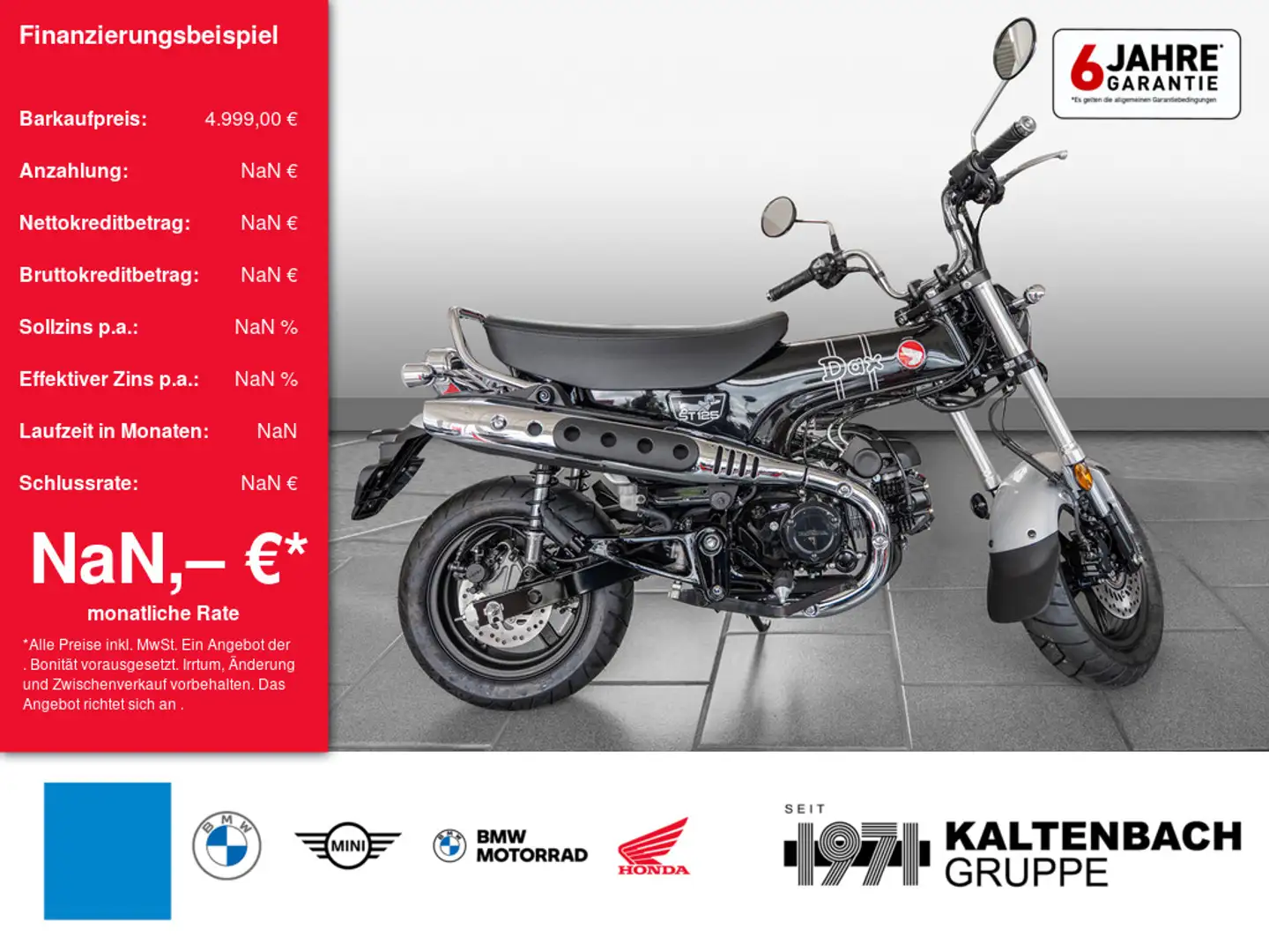 Honda DAX ST 125 LED SCHEINWERFER Black - 1