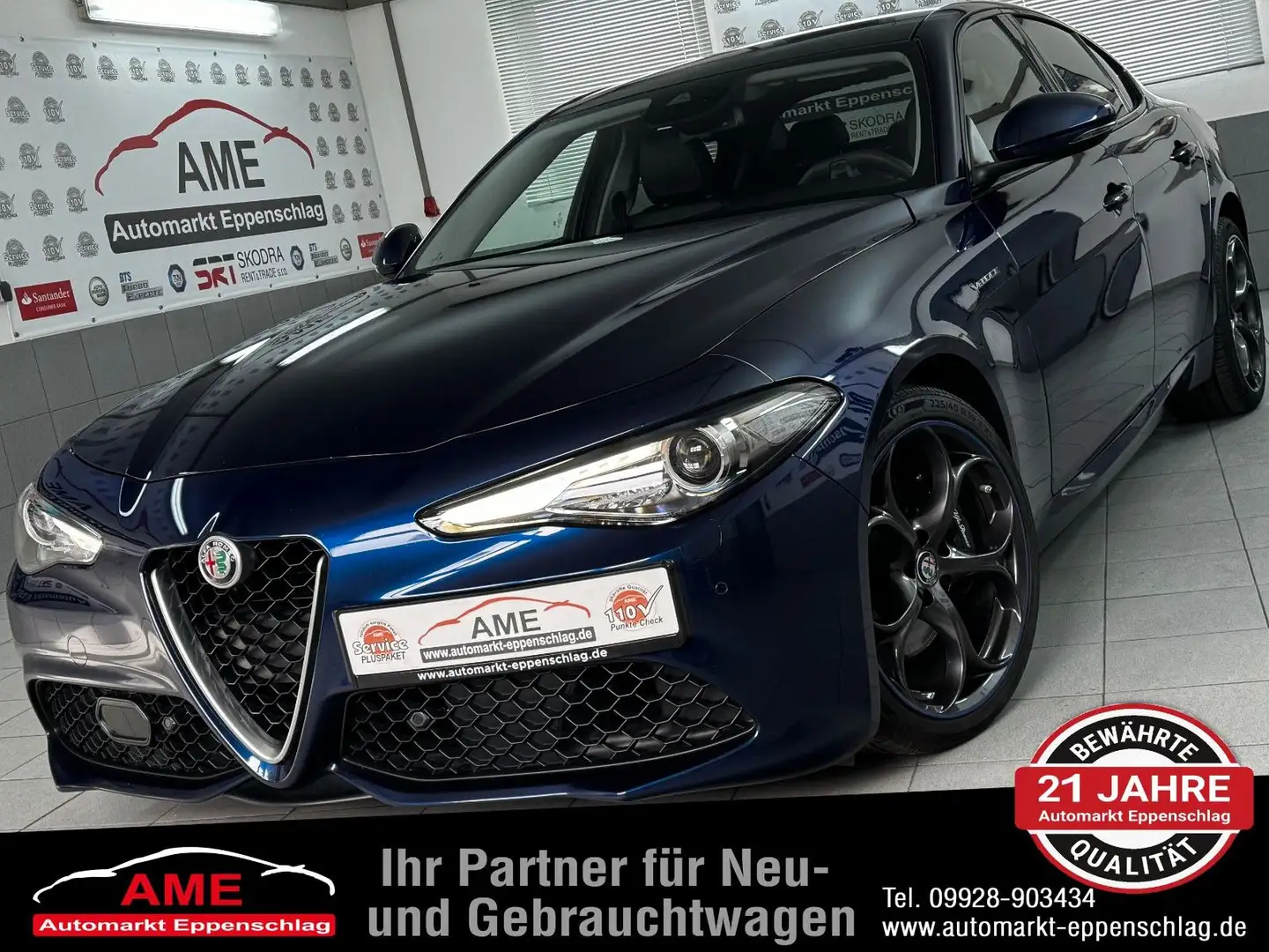 Alfa Romeo Giulia Veloce Q4 AT8 *Panorama|DAB|Xenon|Kamera* Mavi - 1