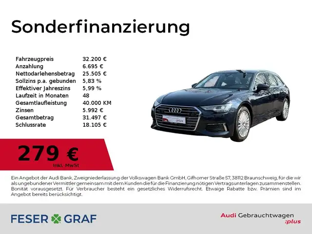 Audi A6 Avant Design 45 TFSI Sitzlüft./360°Cam/Memory/ACC/
