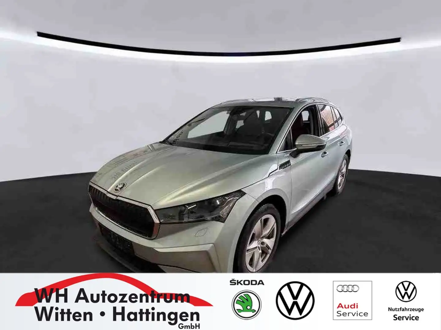 Skoda Enyaq iV 80 WÄRMEPUMPE PANORAMA AHK AREAVIEW HEAD-UP LED Silber - 1