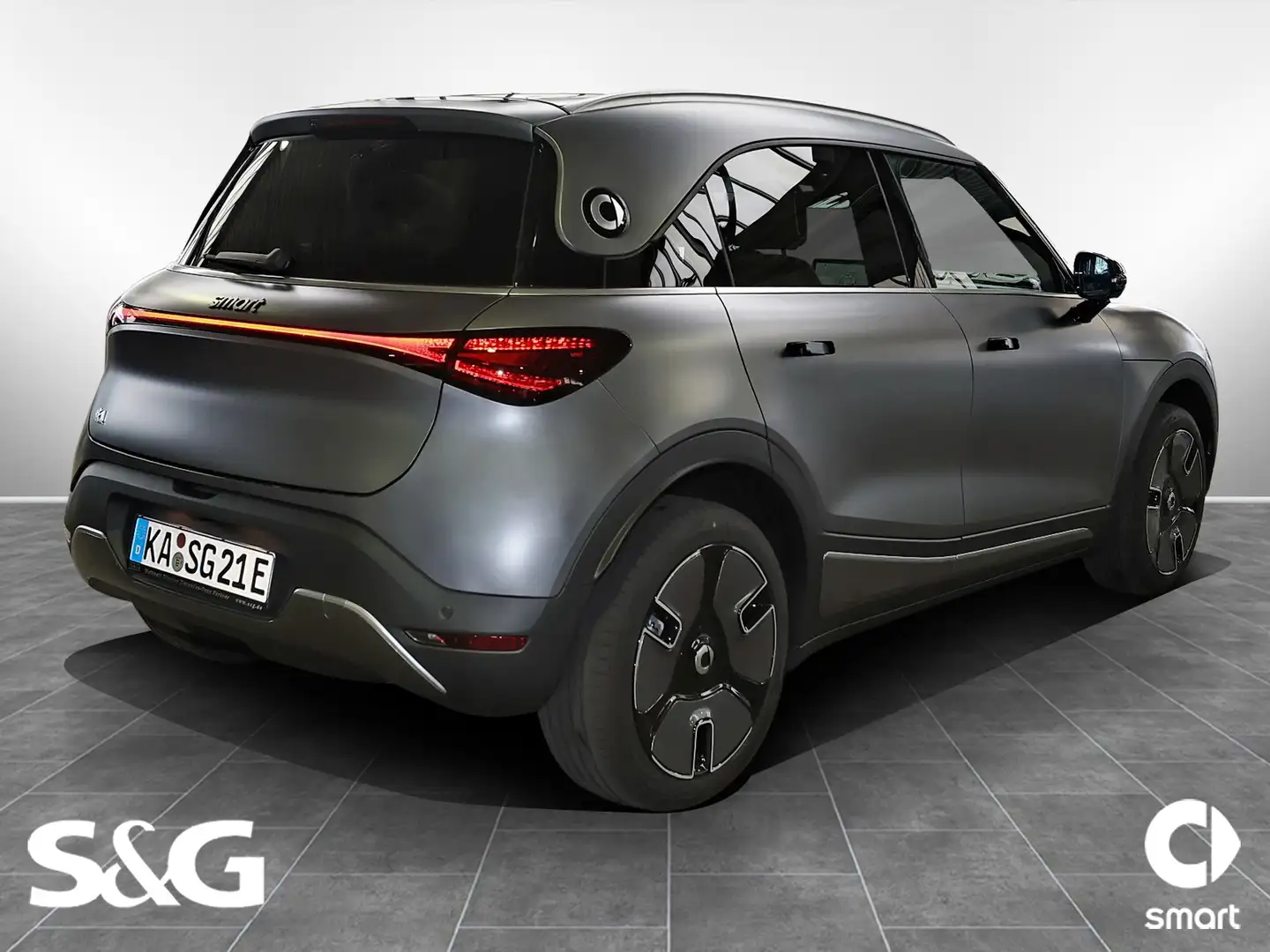 smart #1 PREMIUM 22KW+DAB+LED+360°+Navi+Head-UP+Fahras Grau - 2